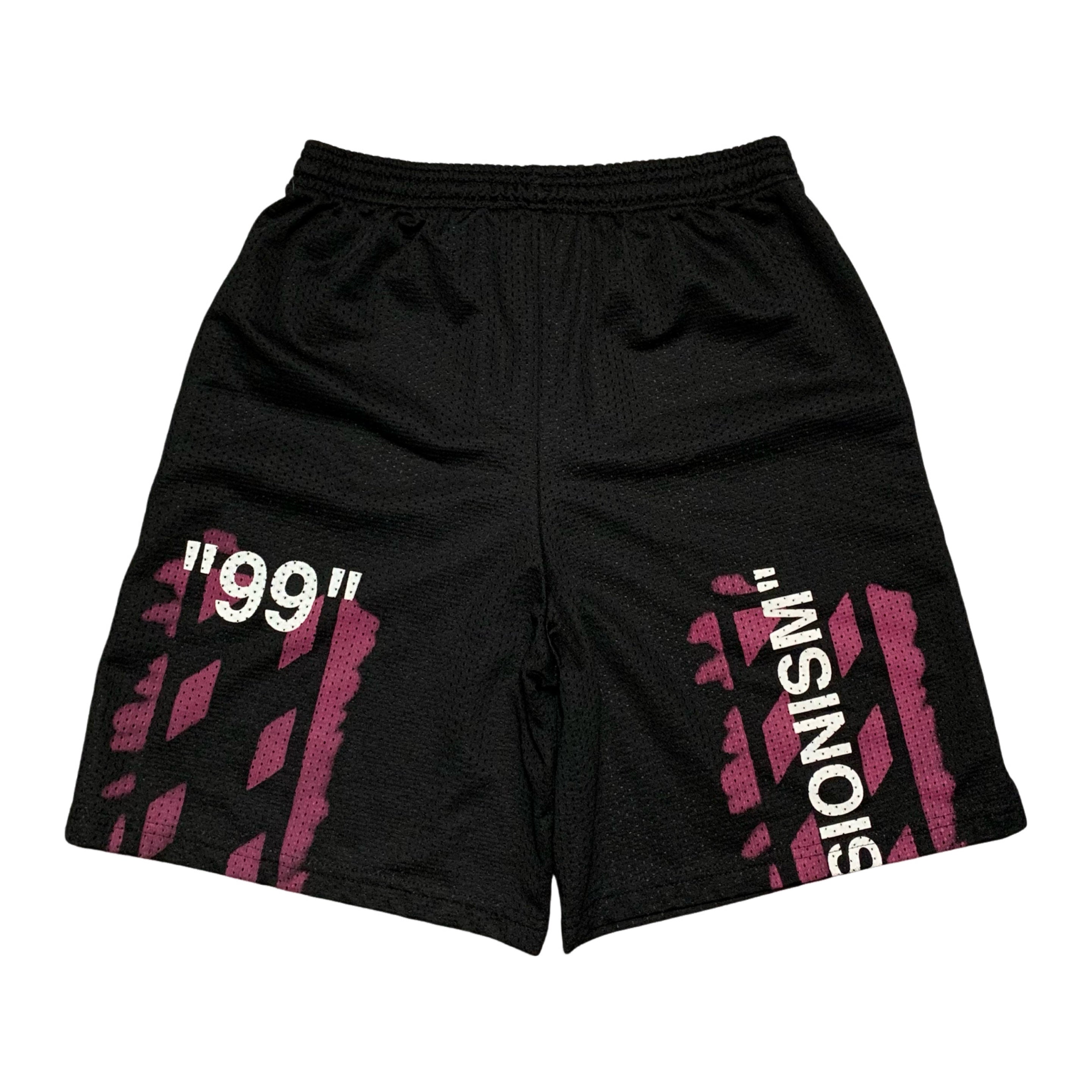 Off White Small Shorts Impressionism Black Mesh Shorts Virgil Abloh 2019