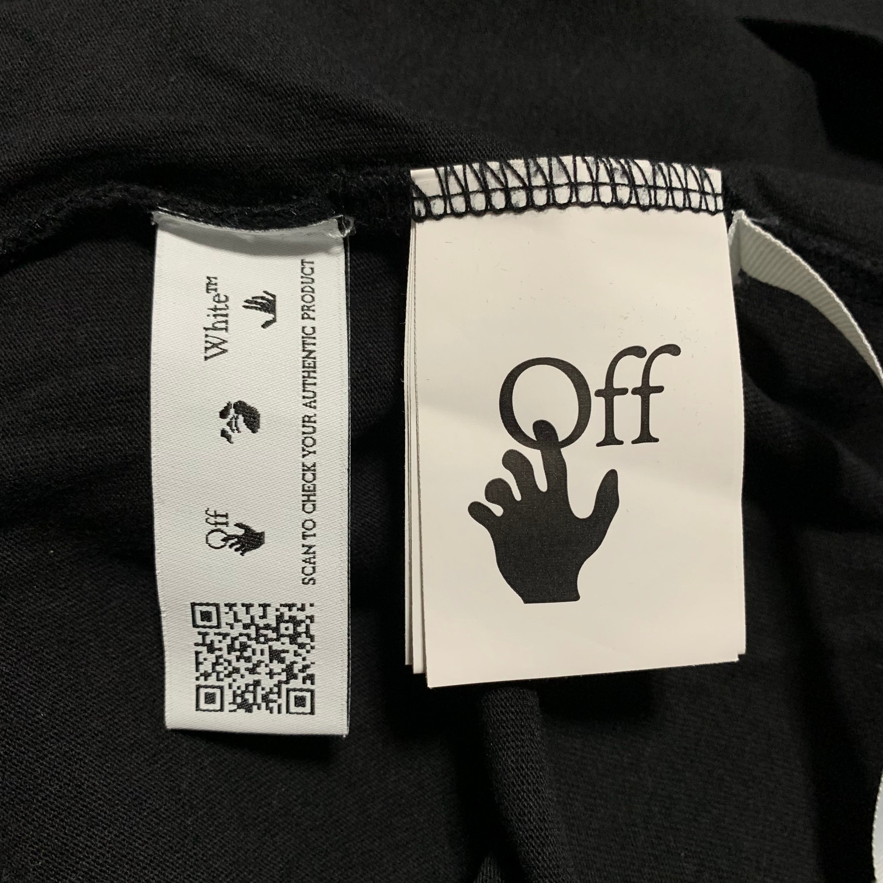 Off White Small Caravaggio Arrows Black Tee Virgil Abloh