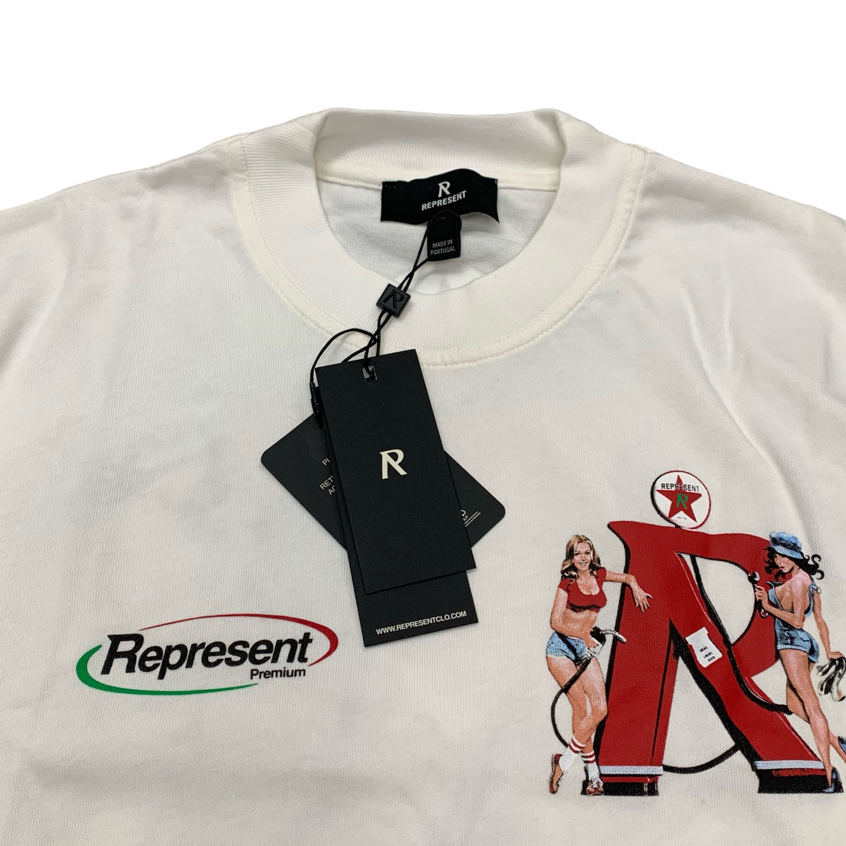 Represent Small Tee Premium Flat White T-Shirt
