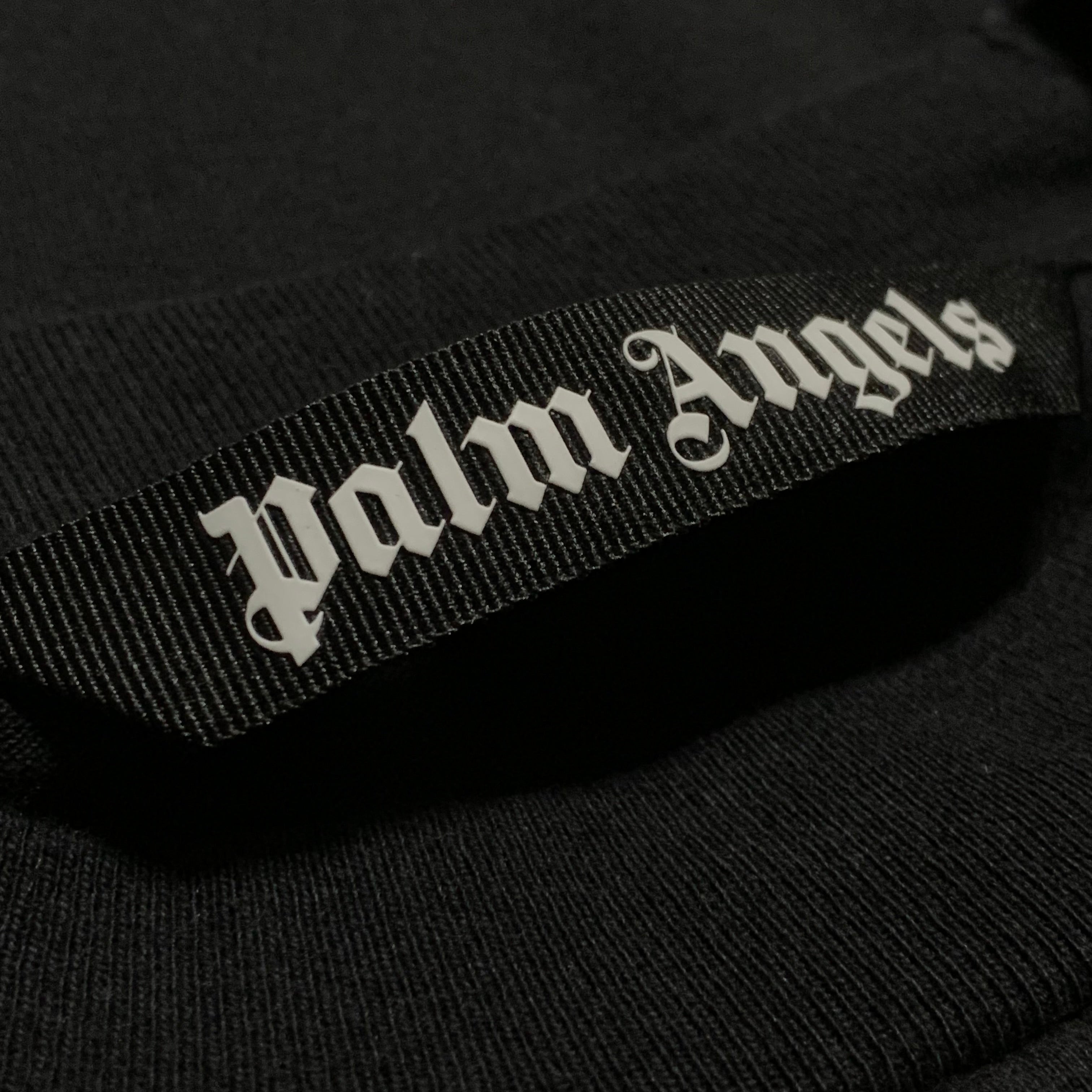 Palm Angels Large Hong Kong Sprayed Black Tee