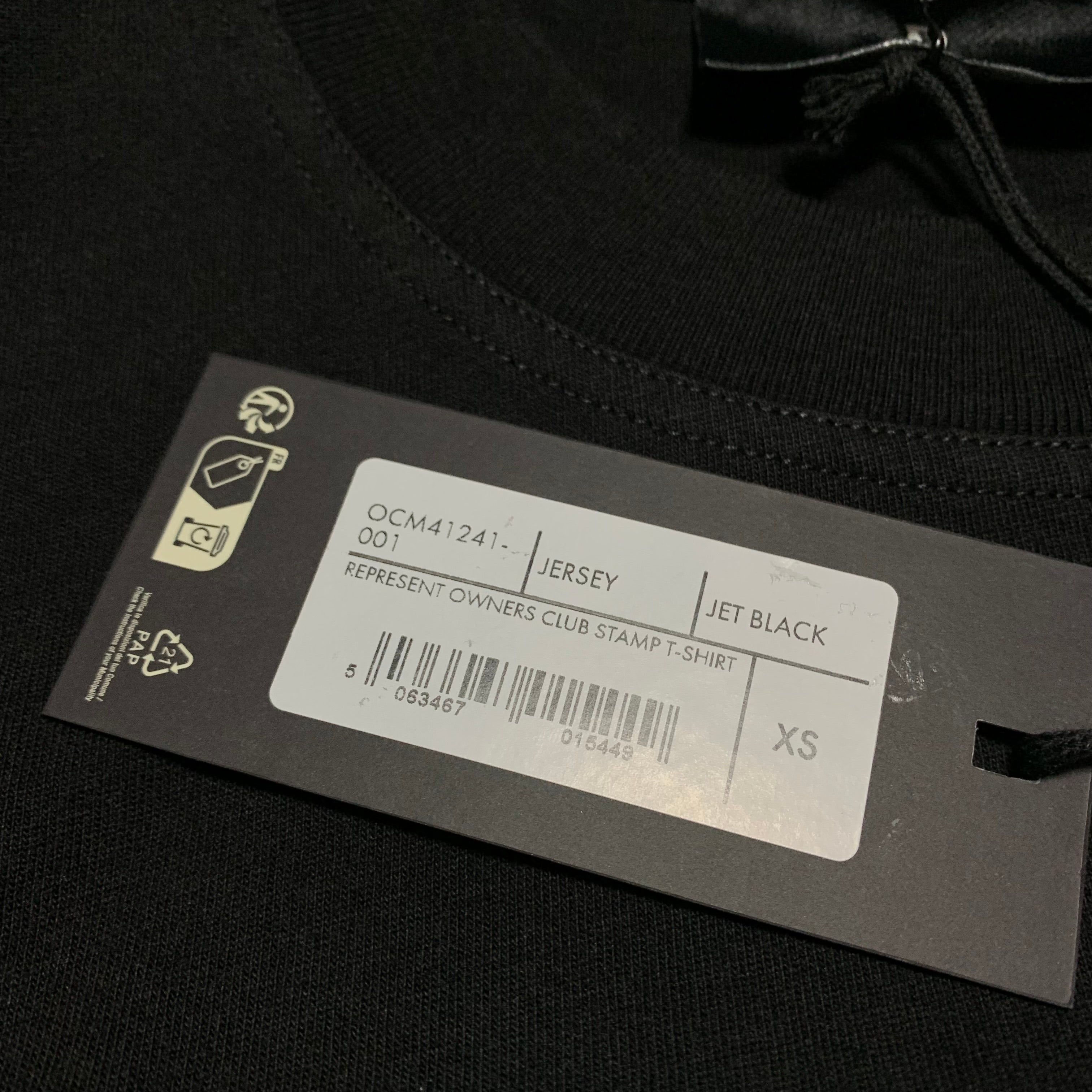 Represent XS Owners Club Stamp Jet Black Tee