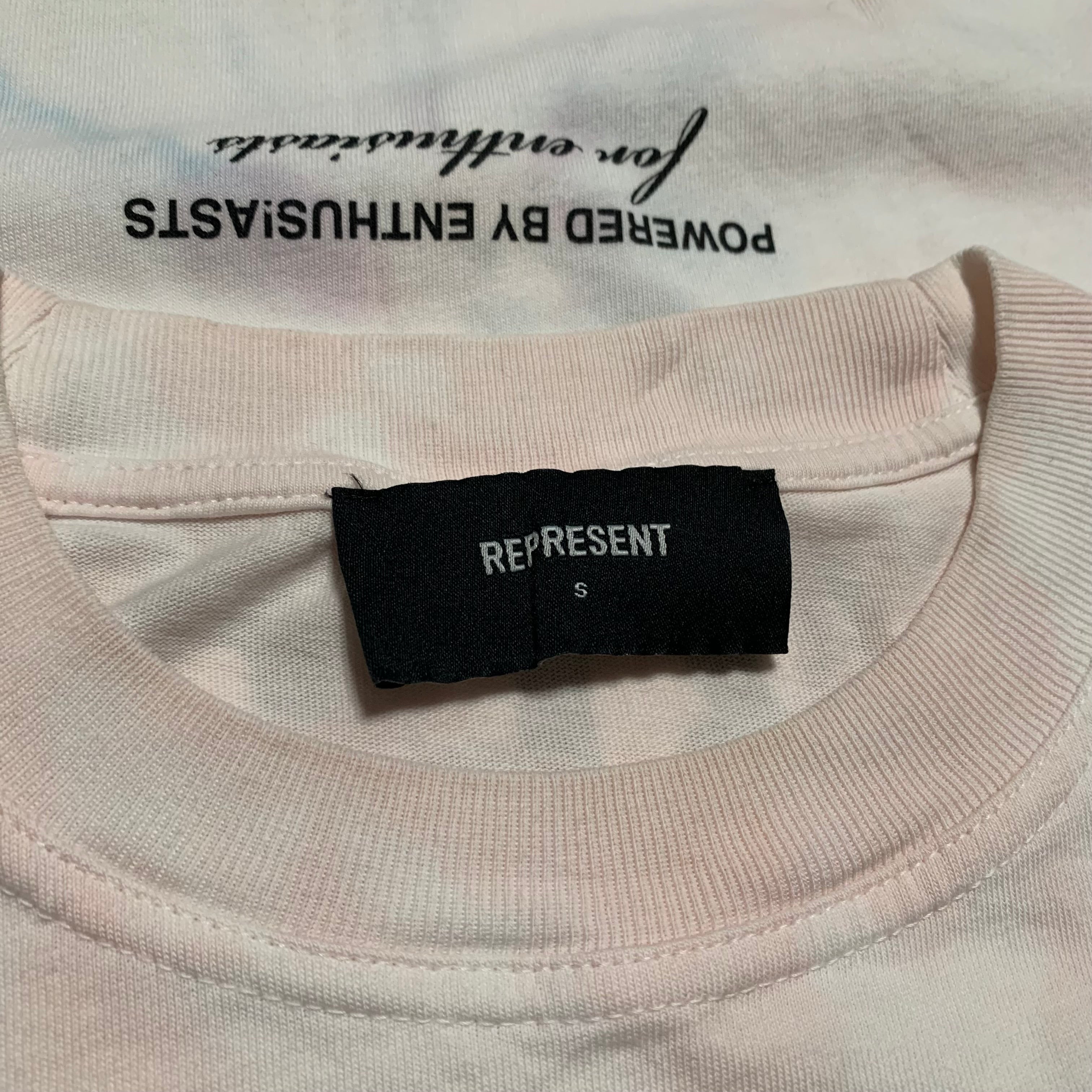 Represent Small Owners Club Tie Dye Flat White Tee