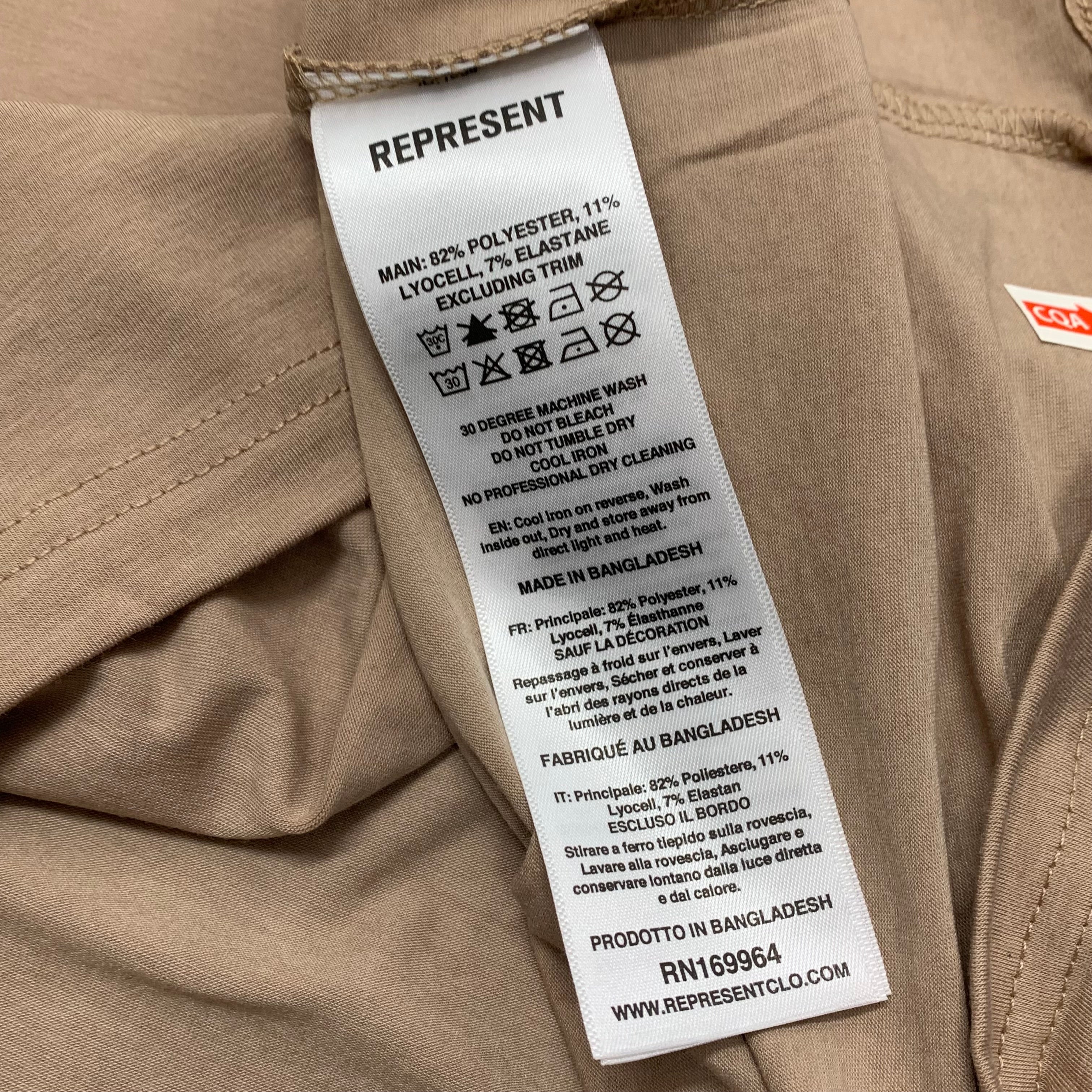 Represent Medium Team 247 Oversized Clay T-Shirt
