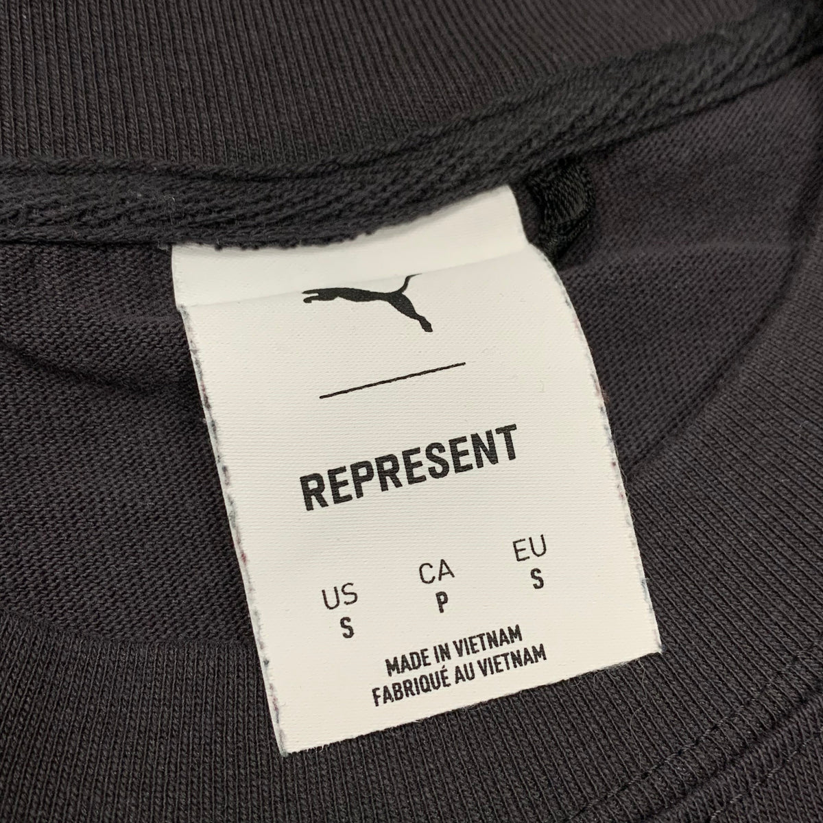 Represent Small Puma Tee Graphic Grey T-Shirt