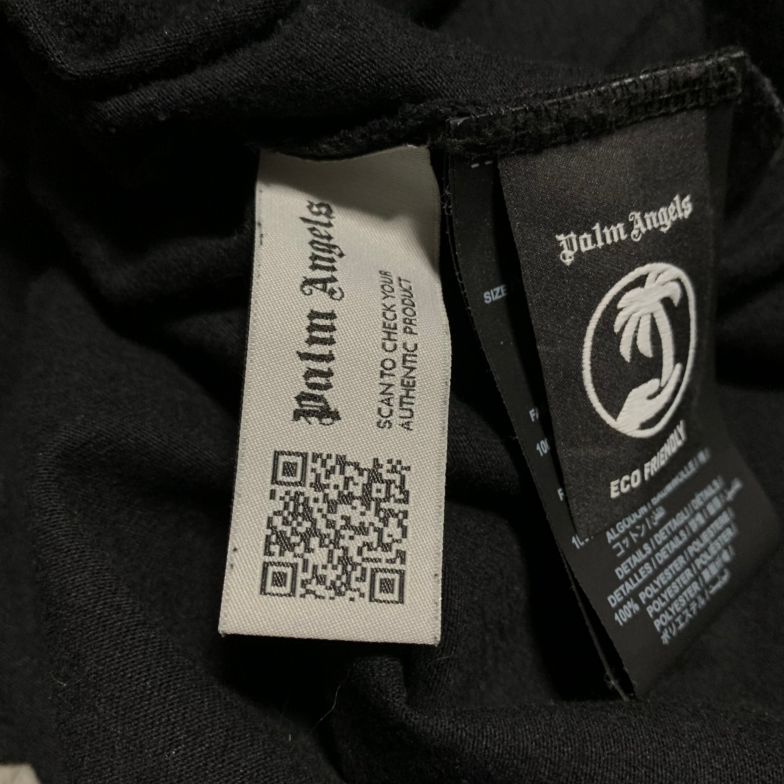 Palm Angels Small Getty Speedboat Classic Black Tee