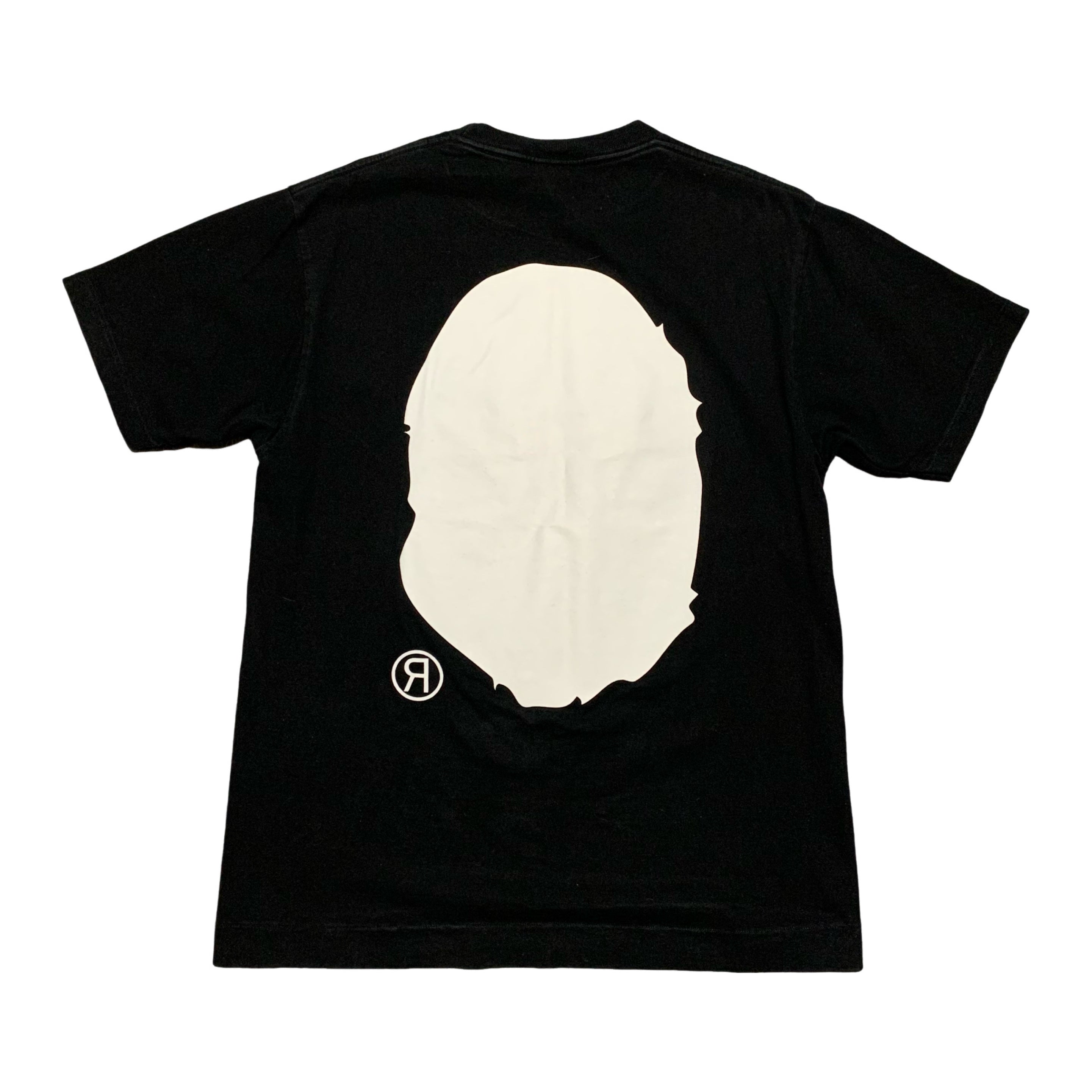 Bape Medium Big Mad Face Ape Head Black Tee A Bathing Ape 2006