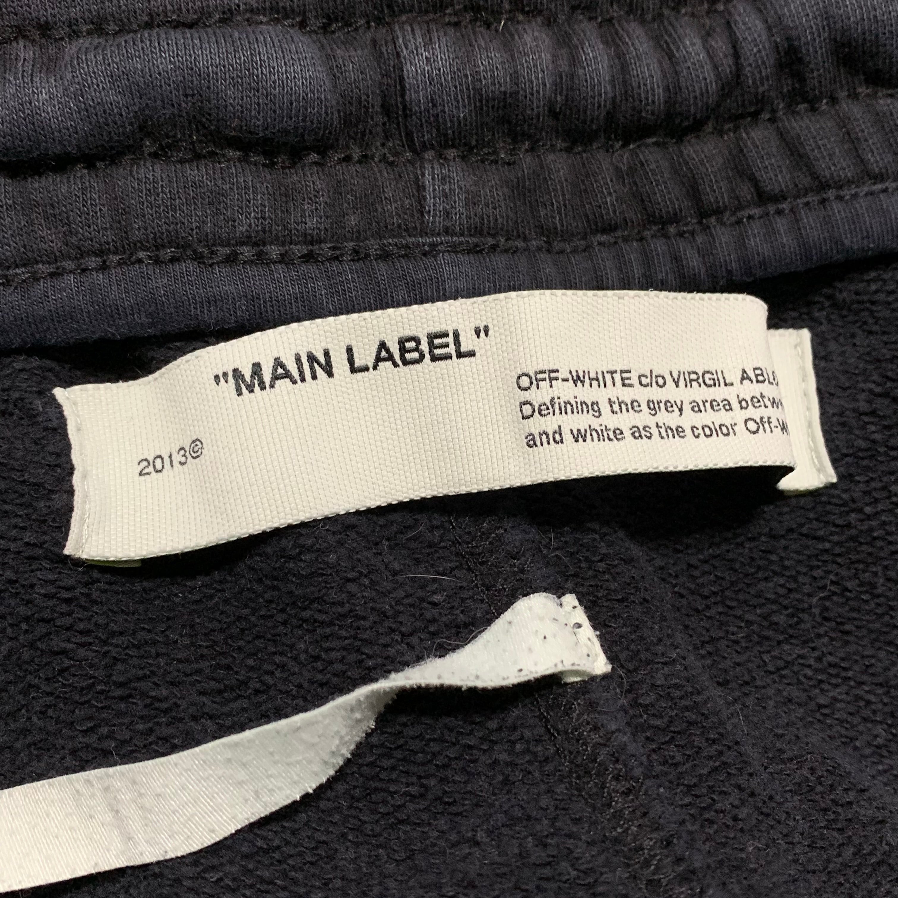 Off White Large Shorts Waterfall Arrows Black Bottoms Virgil Abloh