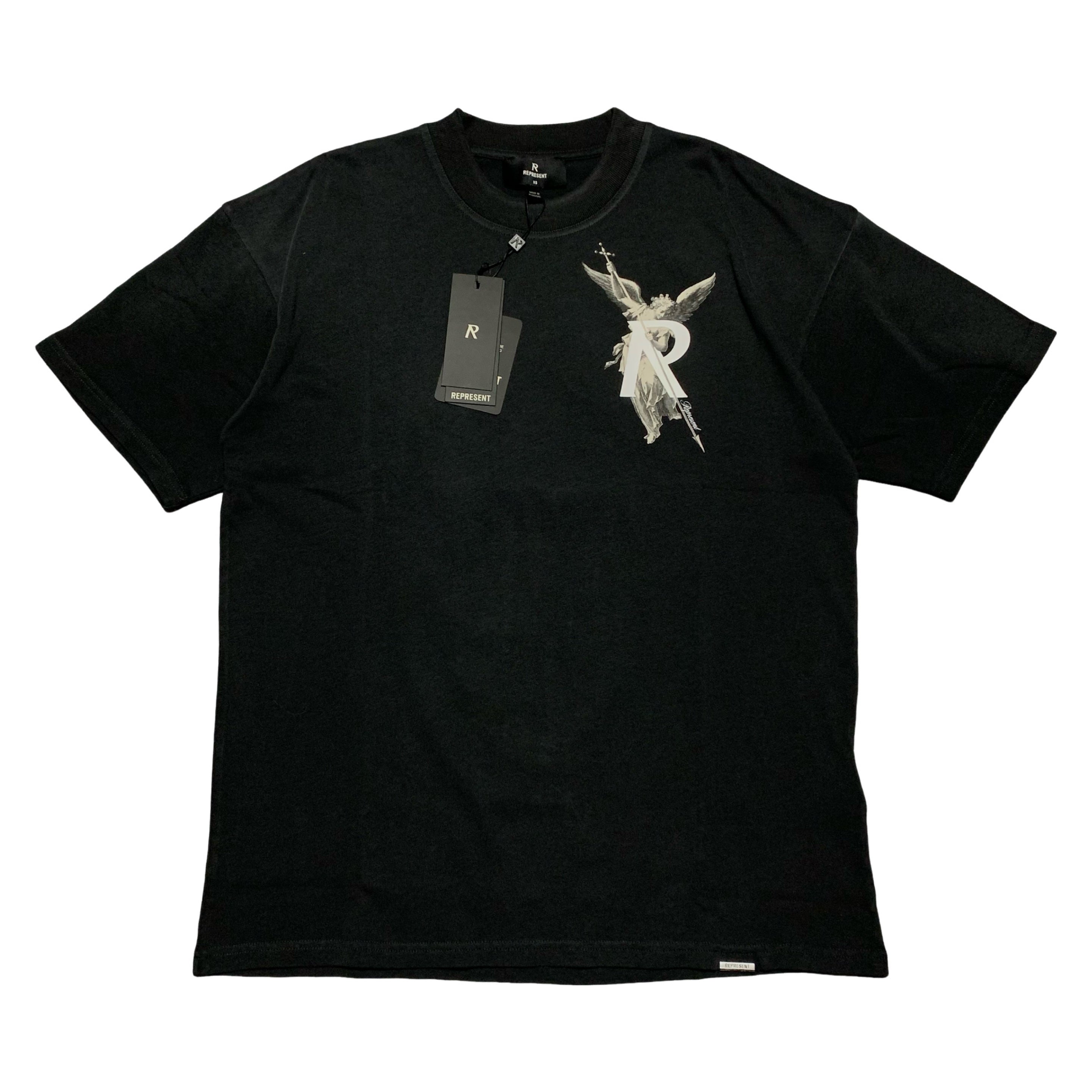 Represent XS Archangel Stained Black Tee