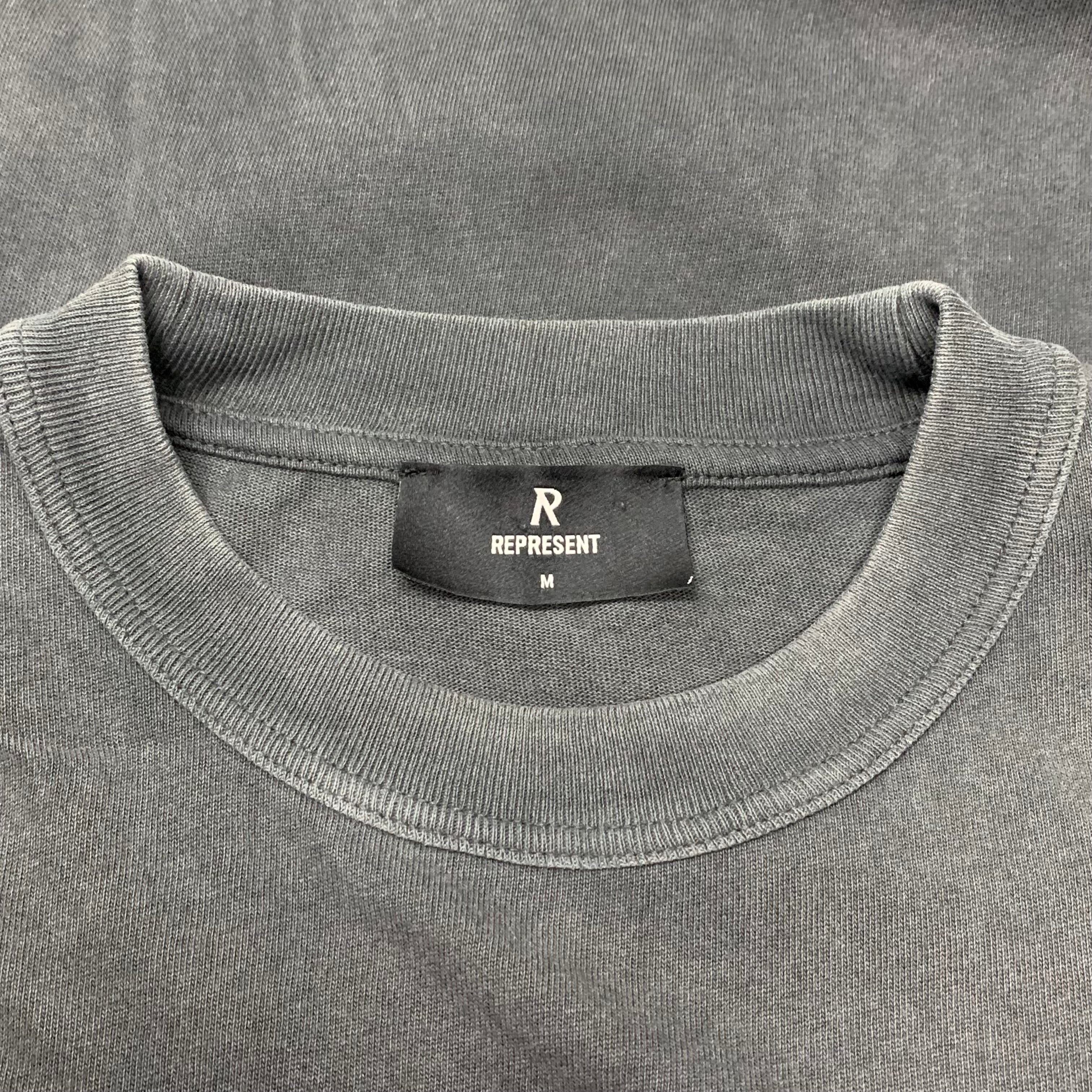 Represent Medium Horizons Aged Black T-Shirt