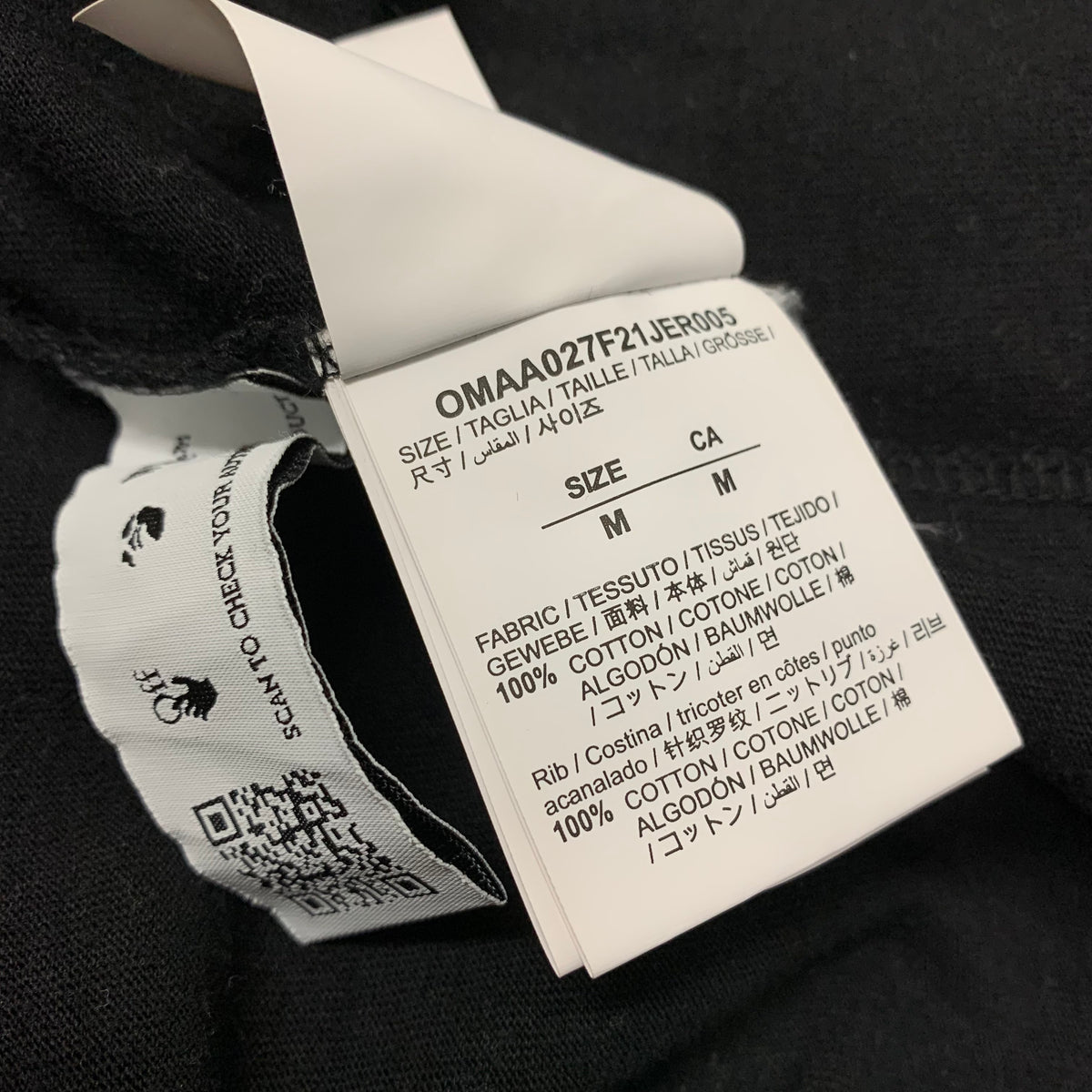 Off White Medium Tee Degrade Arrows Black T-Shirt Virgil Abloh