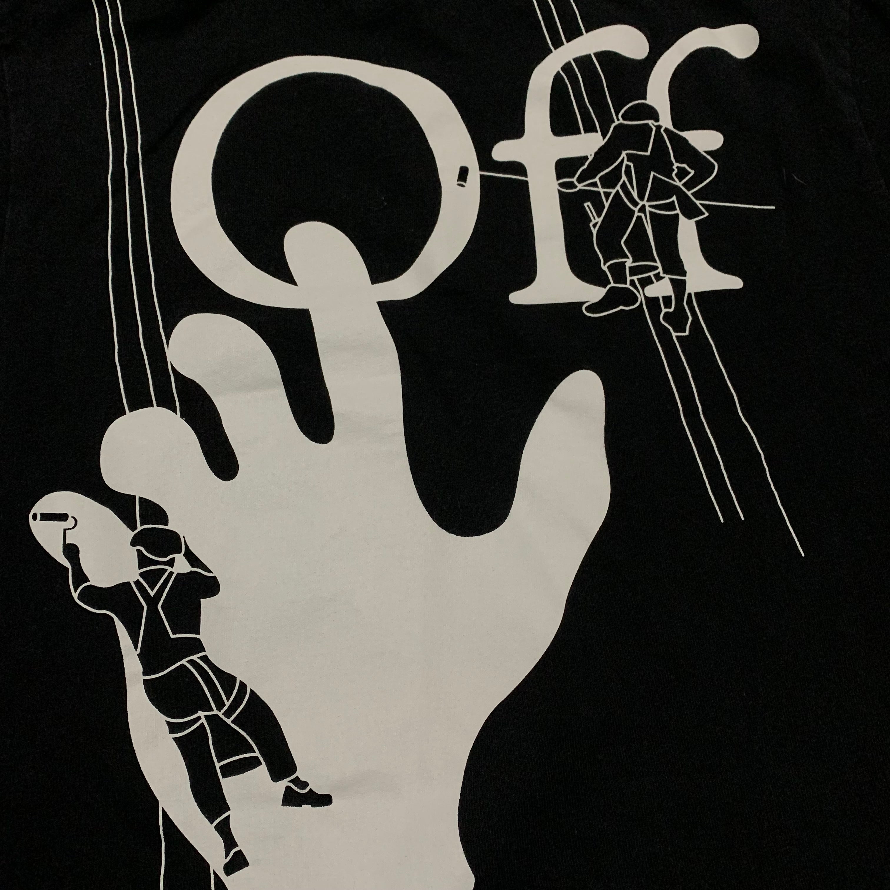 Off White XXS Painters Hand Black Tee Virgil Abloh