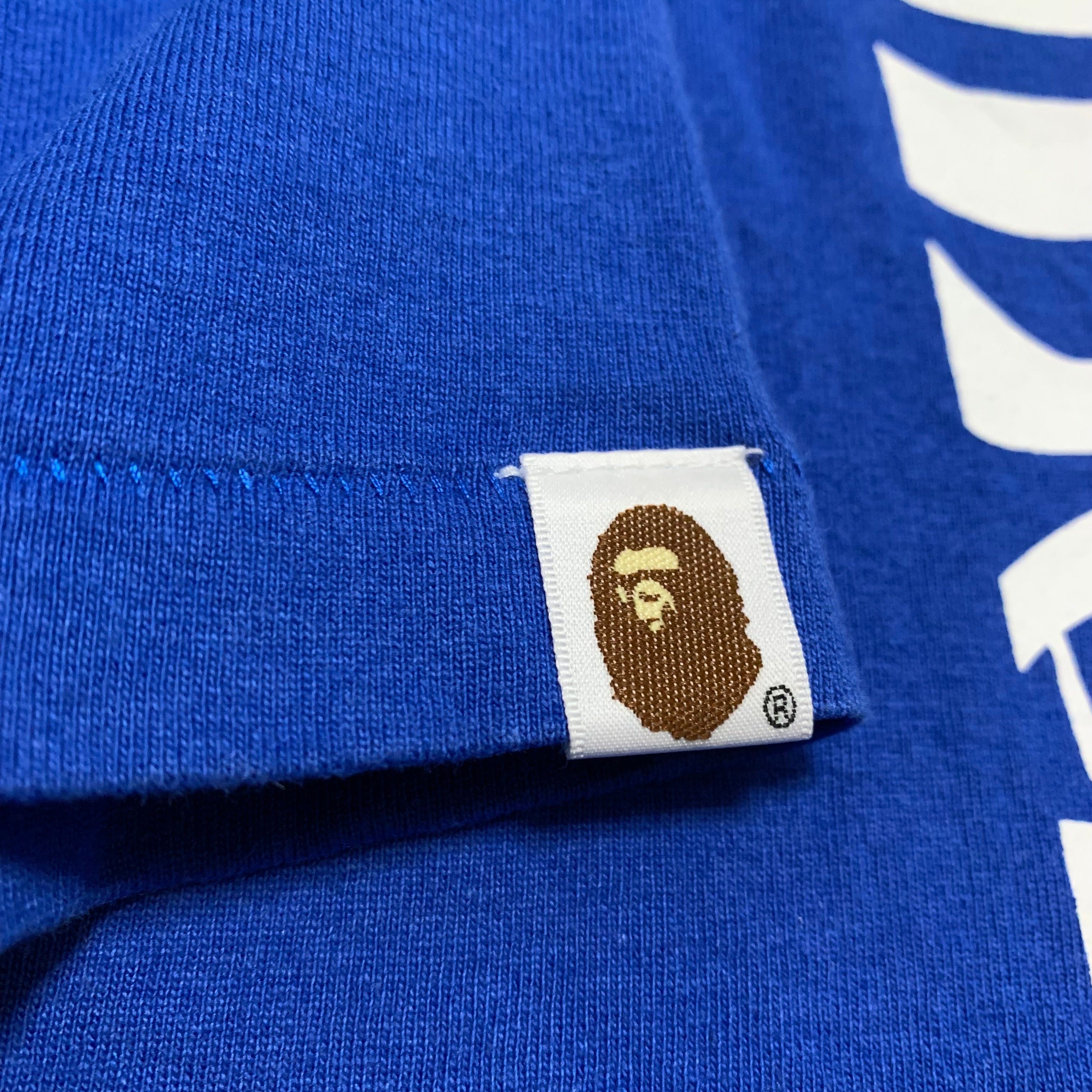 Bape XL Tiger Shark Blue Tee A Bathing Ape