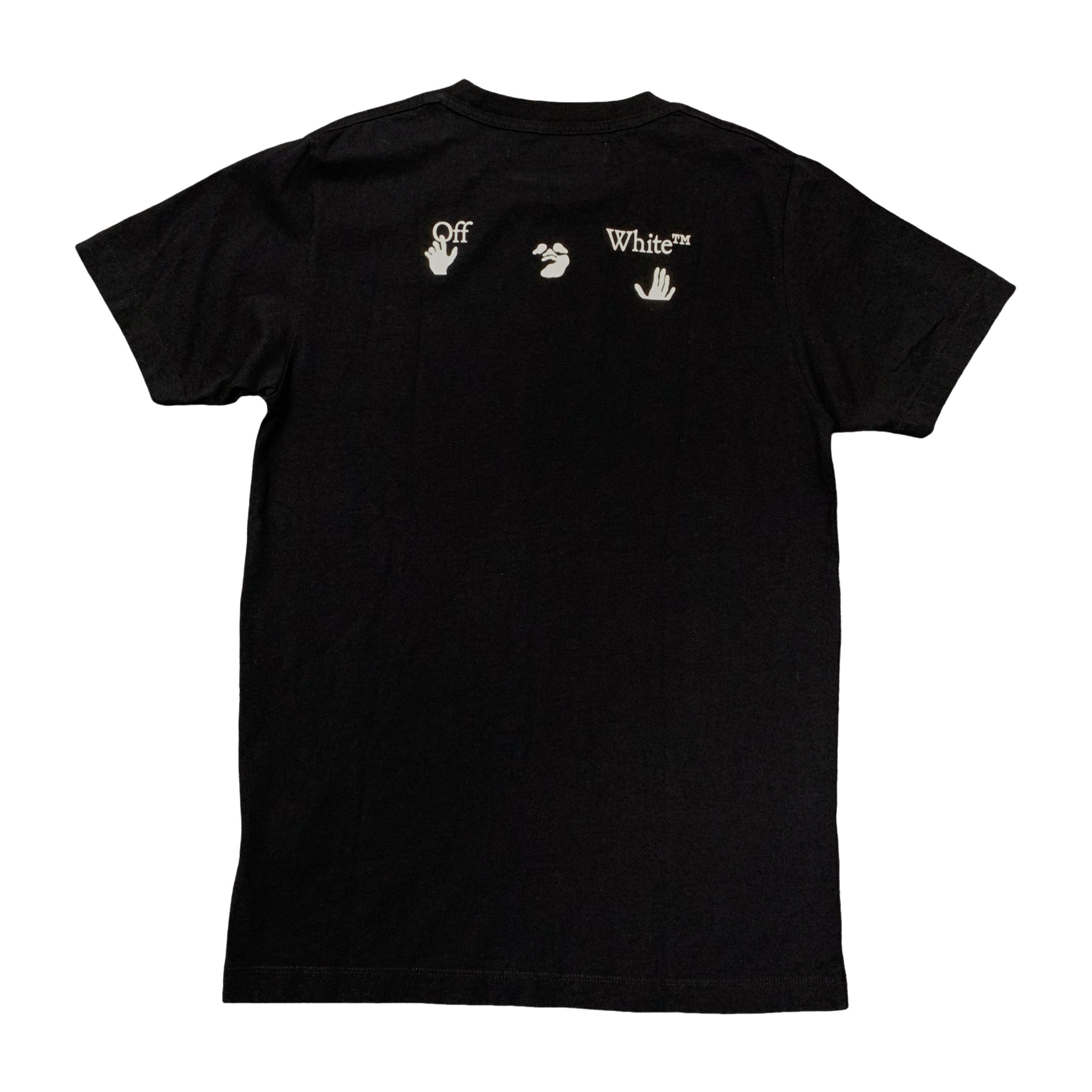 Off White Medium Hand Logo Black T-Shirt Virgil Abloh