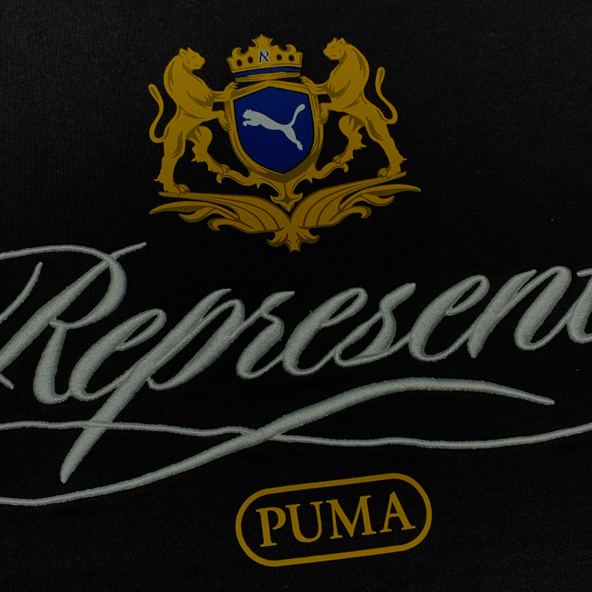 Represent Small Puma Tee Graphic Grey T-Shirt