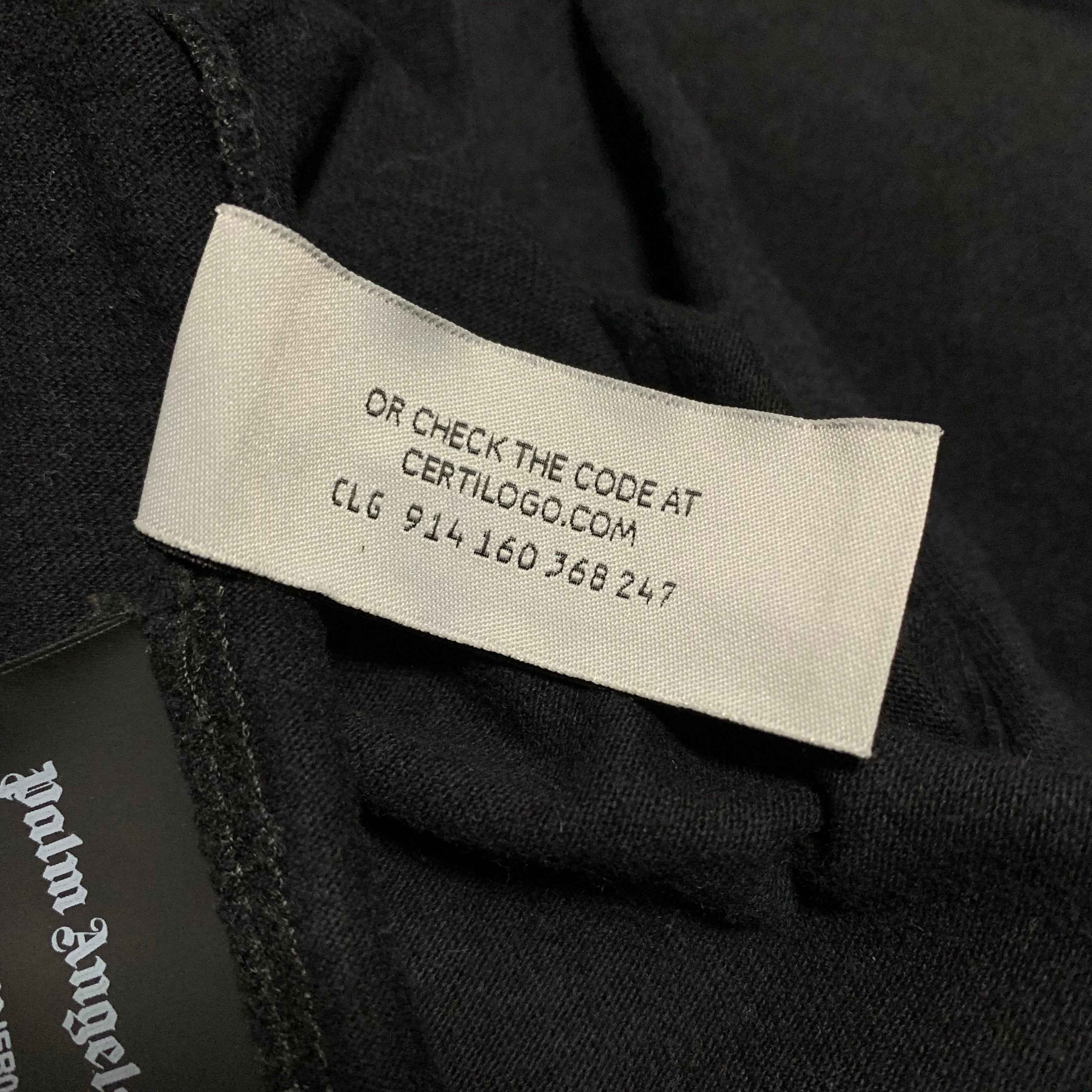 Palm Angels Small Kill The Bear Black Tee