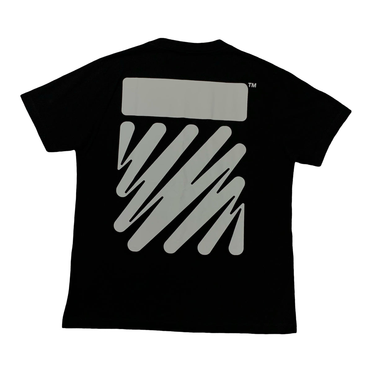 Off White XL Tee Wave Diag Black T-Shirt Virgil Abloh