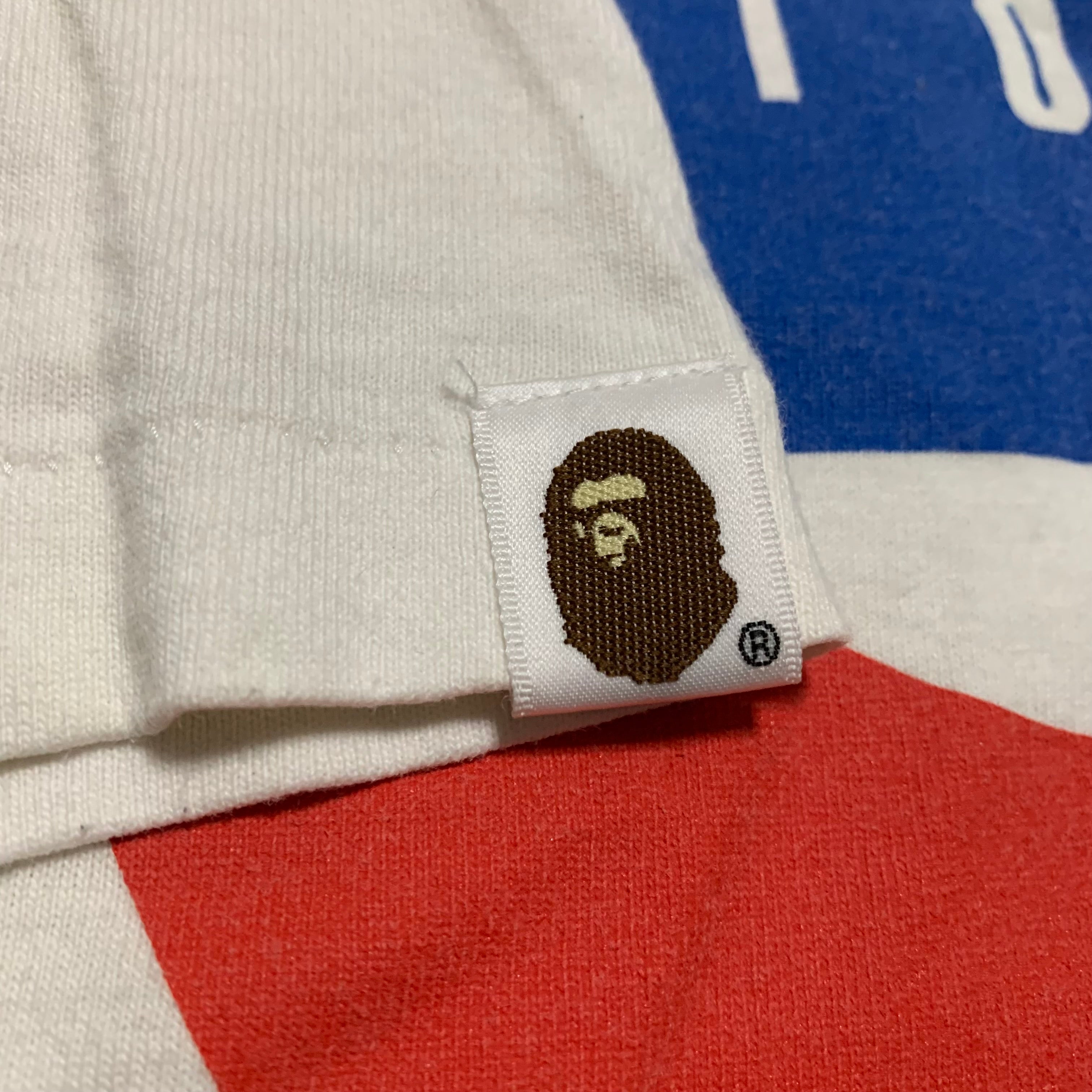 Bape Medium Graphic White Tee A Bathing Ape Lukewarm Water