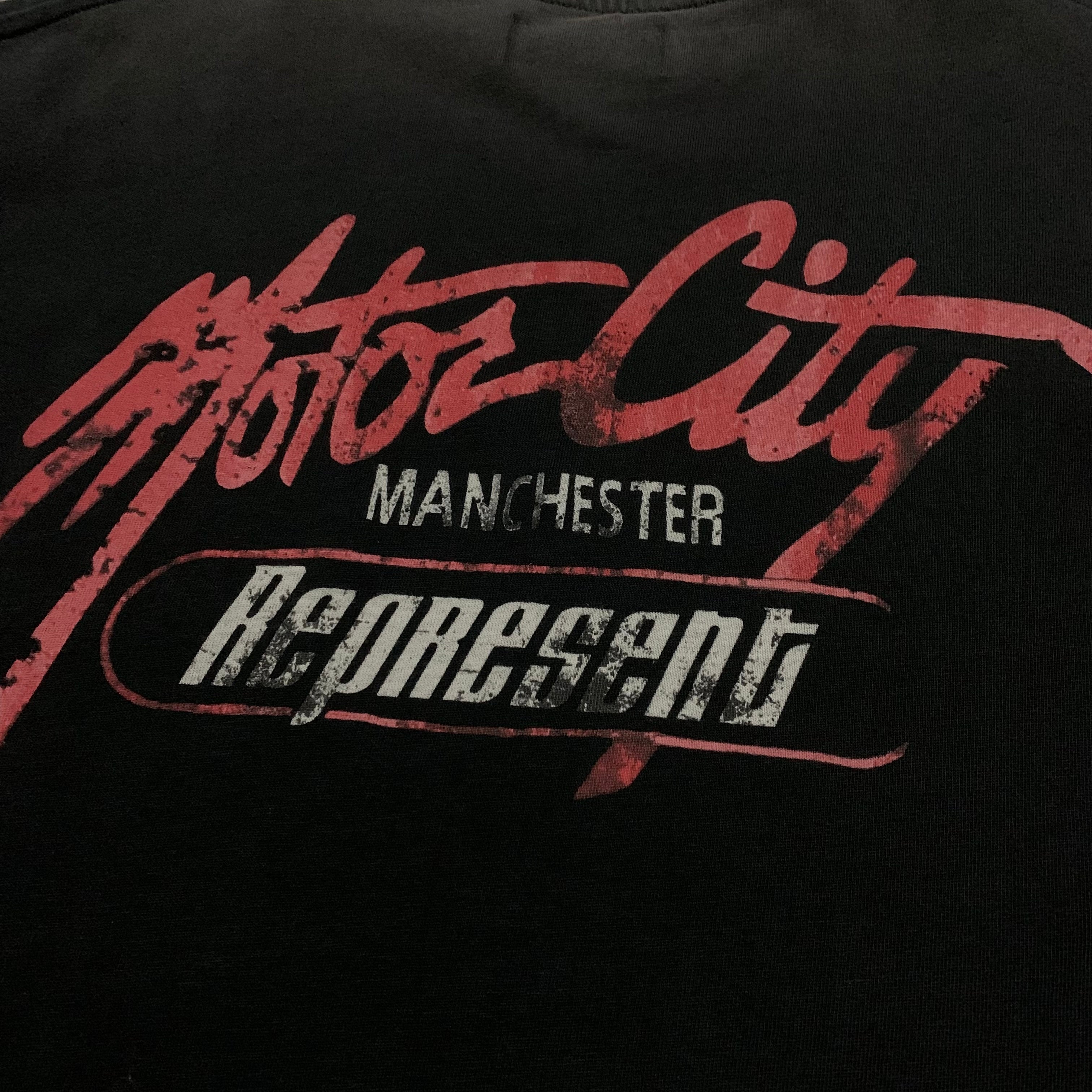 Represent XS Motor City Vintage Black Pocket Tee Manchester