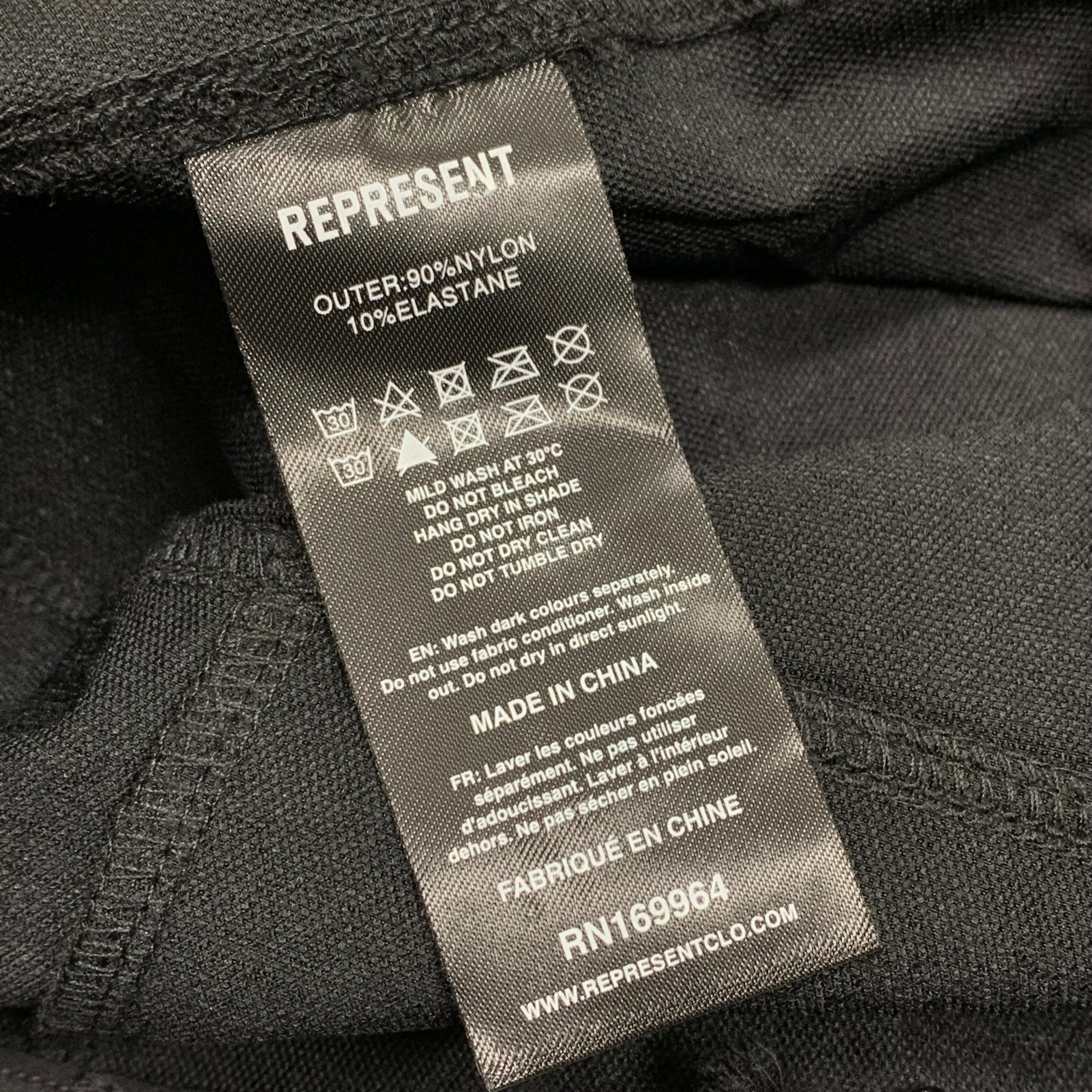 Represent Small Pant 247 Mission Black Pant Bottoms (RRP £160)