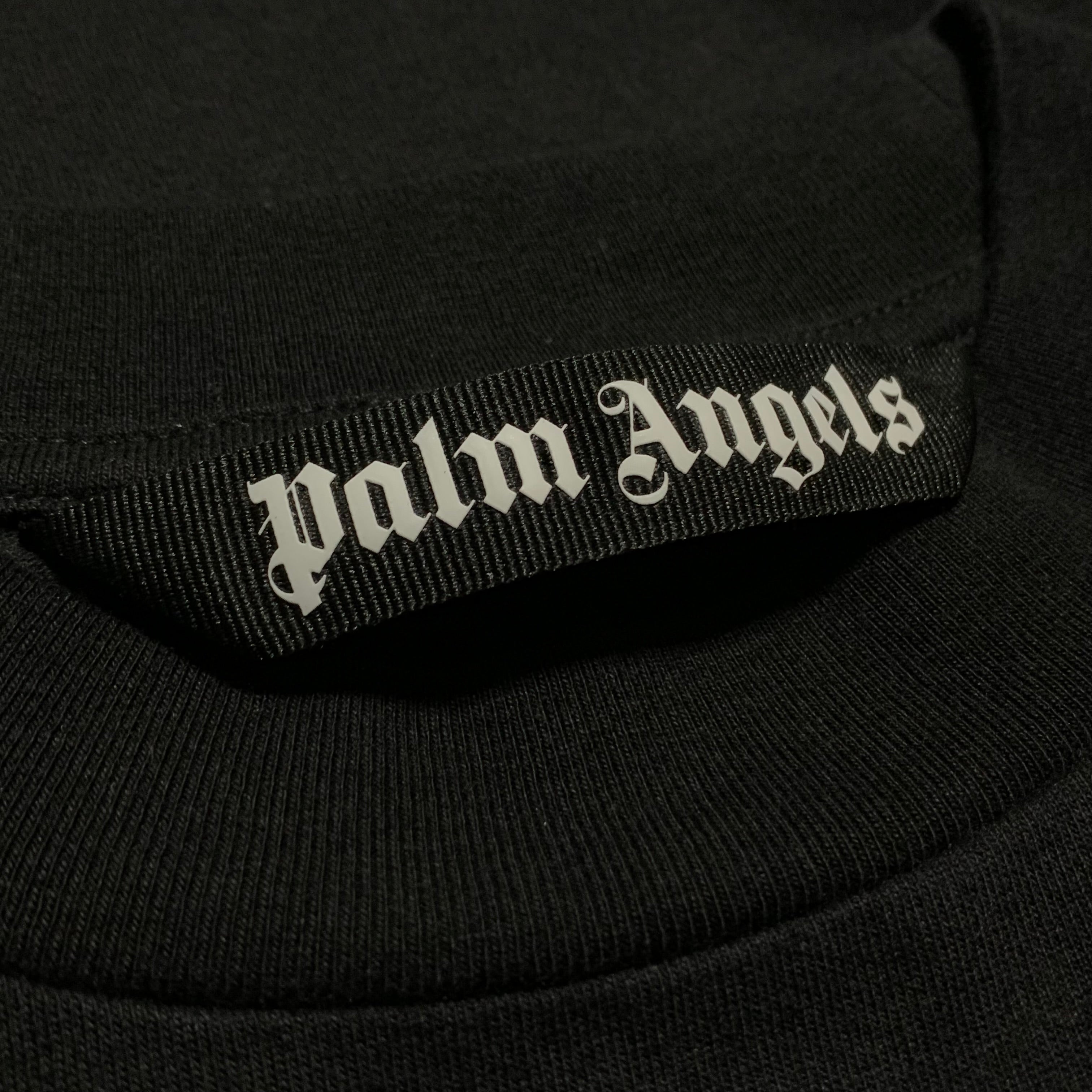 Palm Angels XS Shark Graphic Black Tee