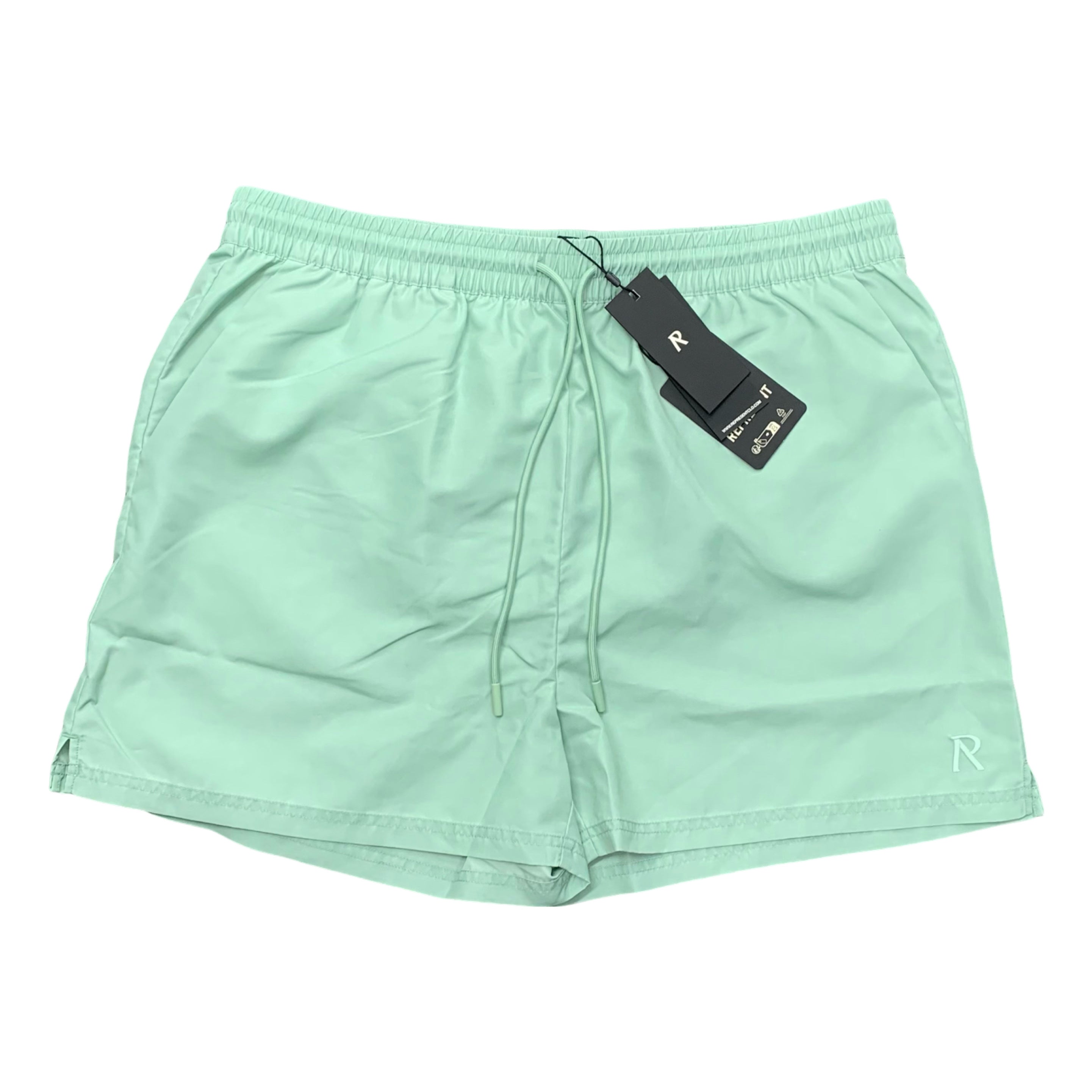 Represent XL Swim Shorts Metal Initial Washed Sage Mint Green Bottoms