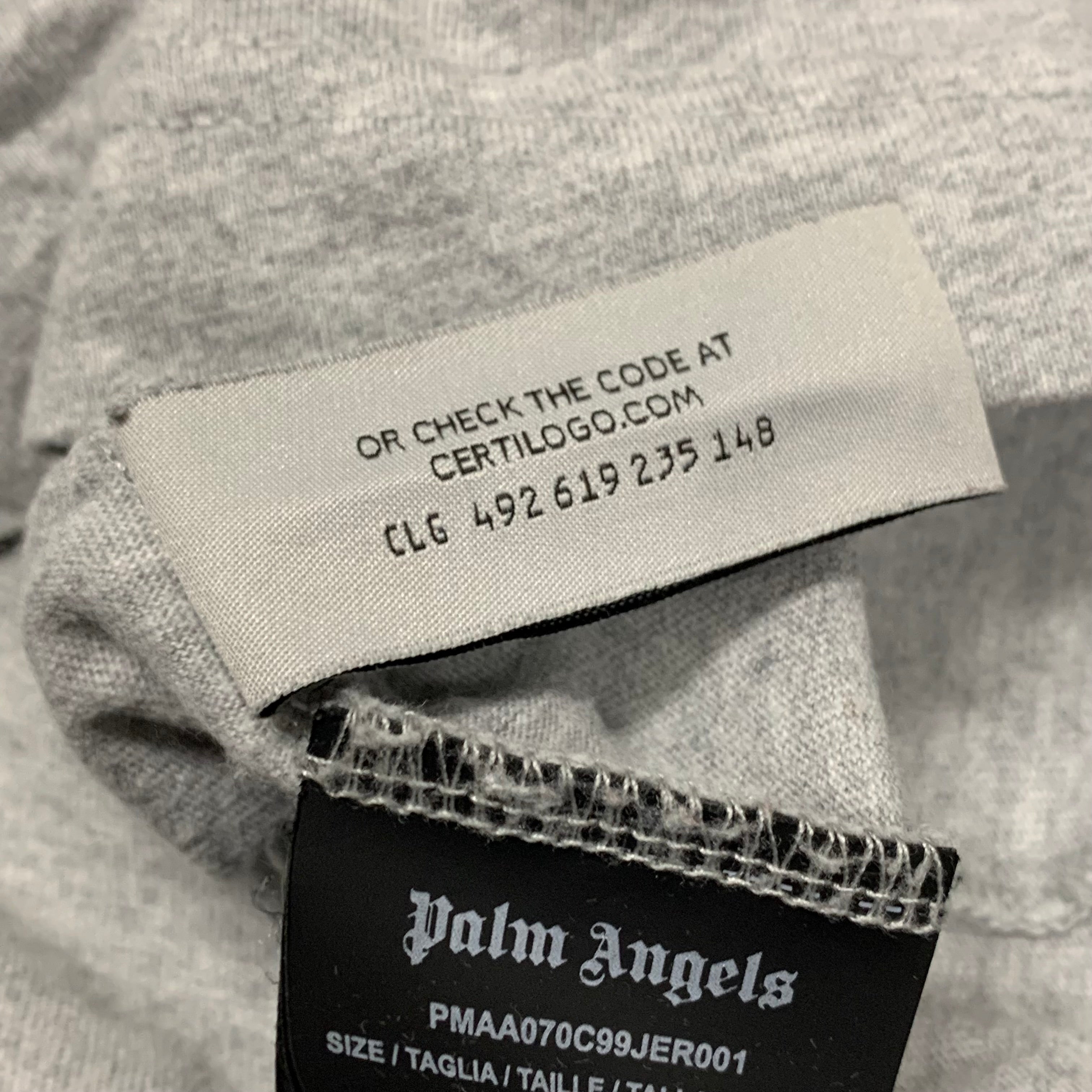 Palm Angels XXL Tee Classic Grey T-Shirt
