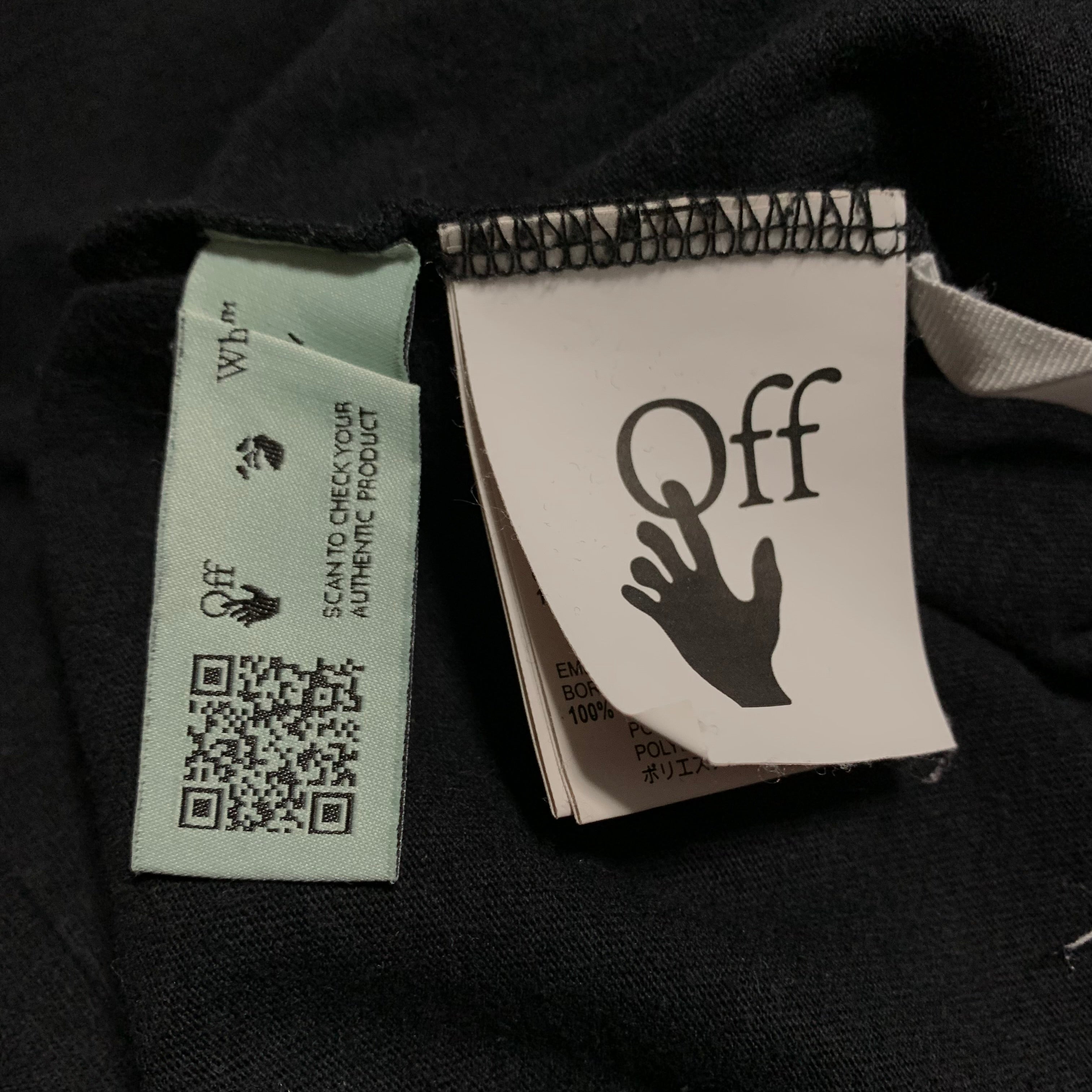 Off White Medium Trellis Worker Black Tee Virgil Abloh