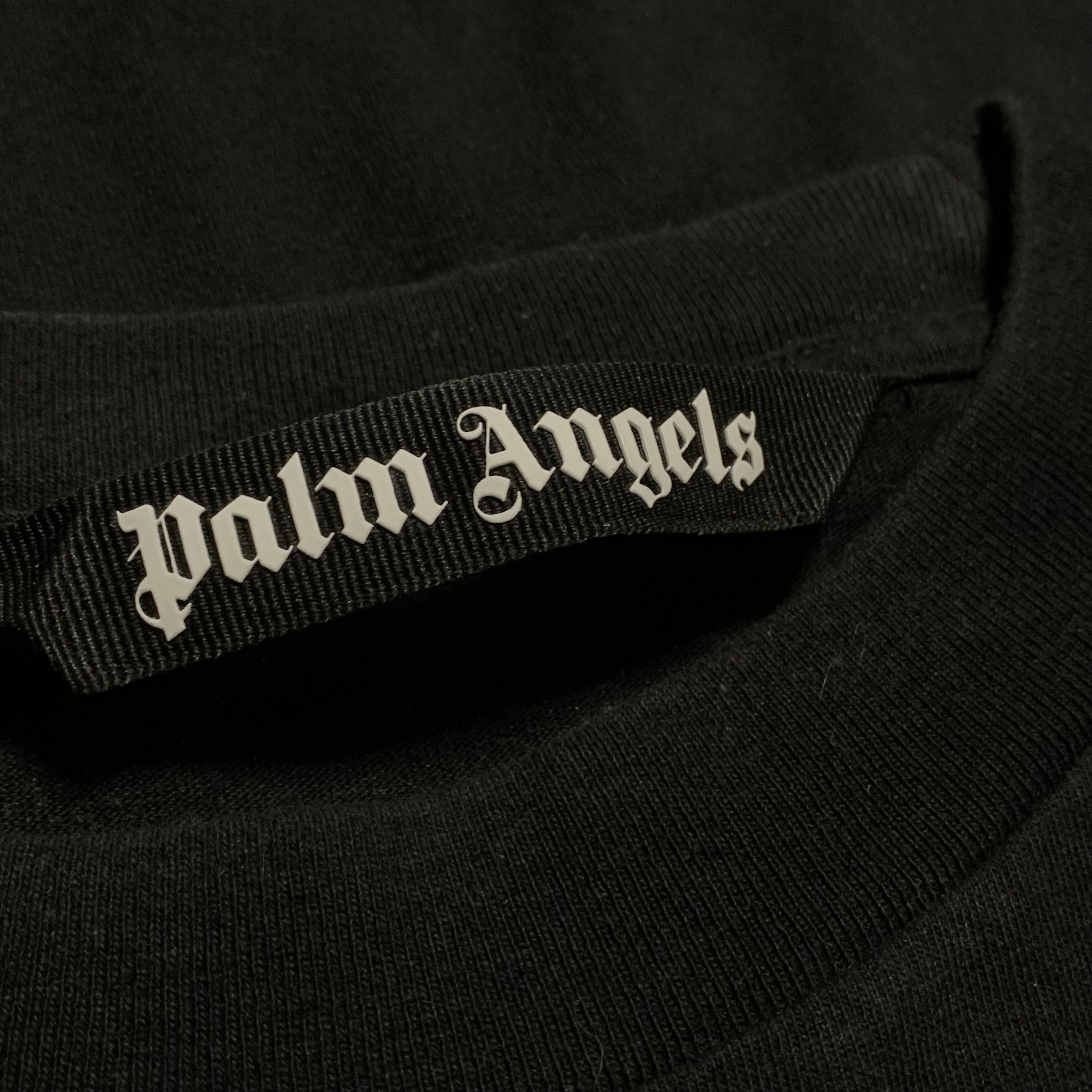 Palm Angels Medium Burning Head Black Tee