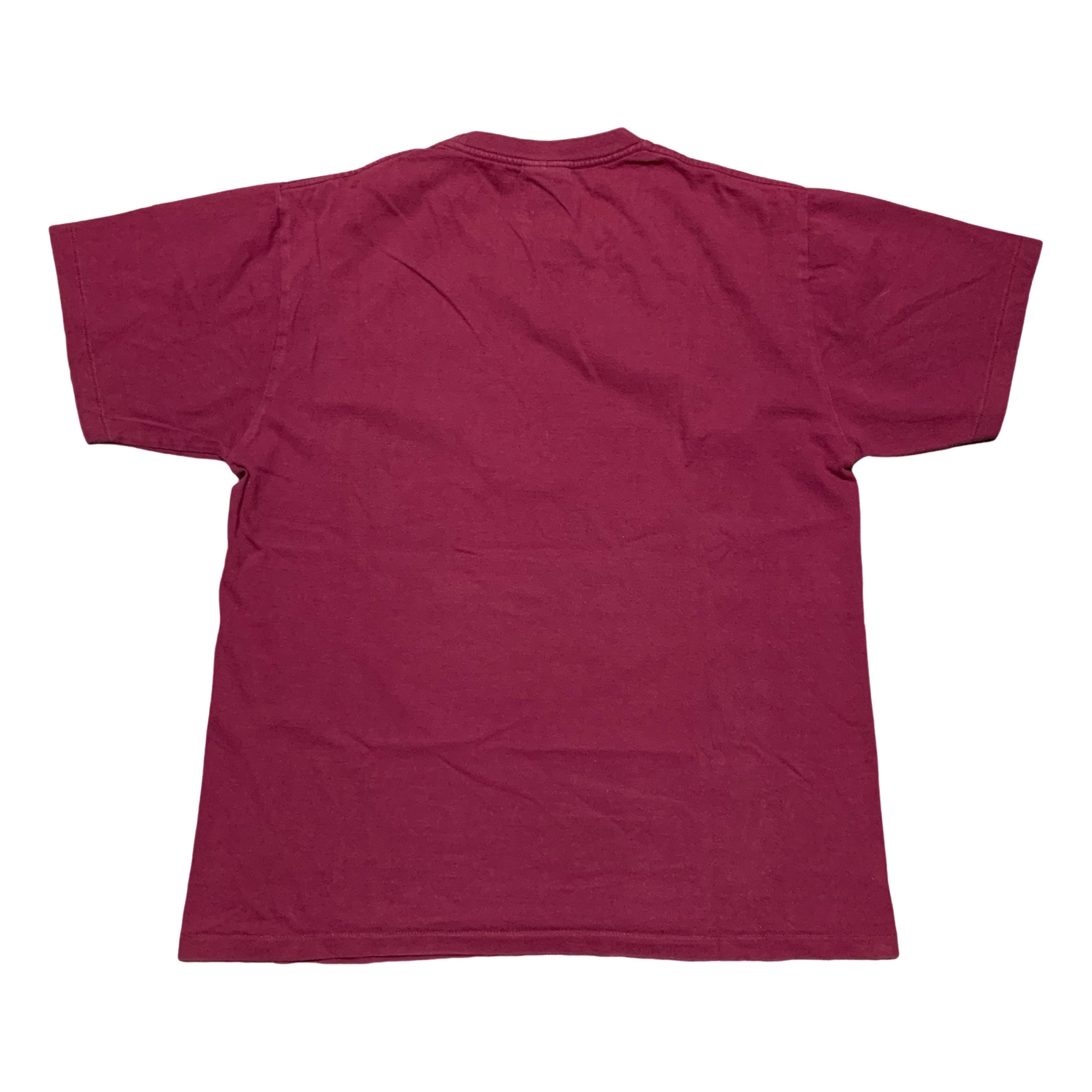 Bape Large Shark Burgundy Tee A Bathing Ape