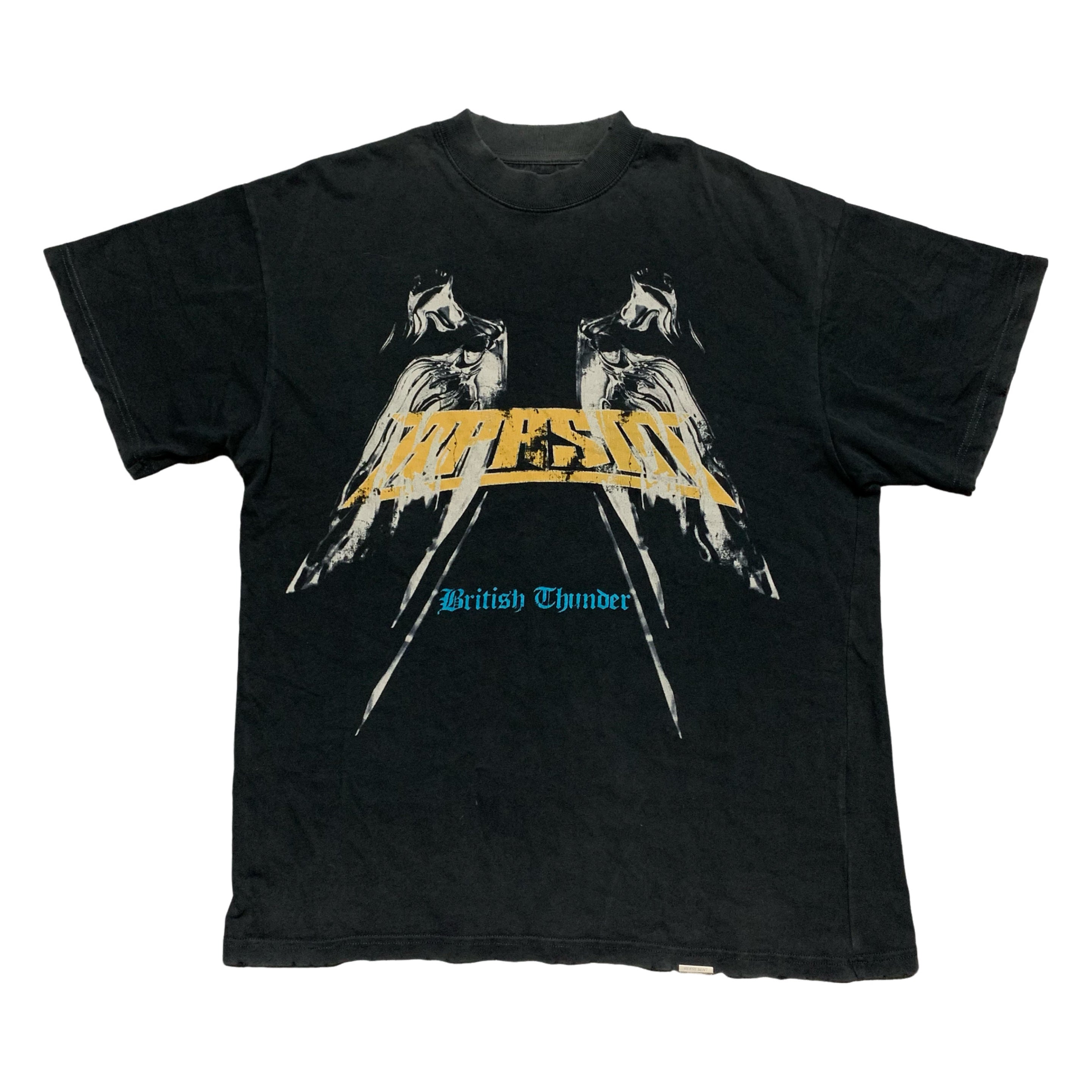 Represent Small British Thunder Vintage Black Tee