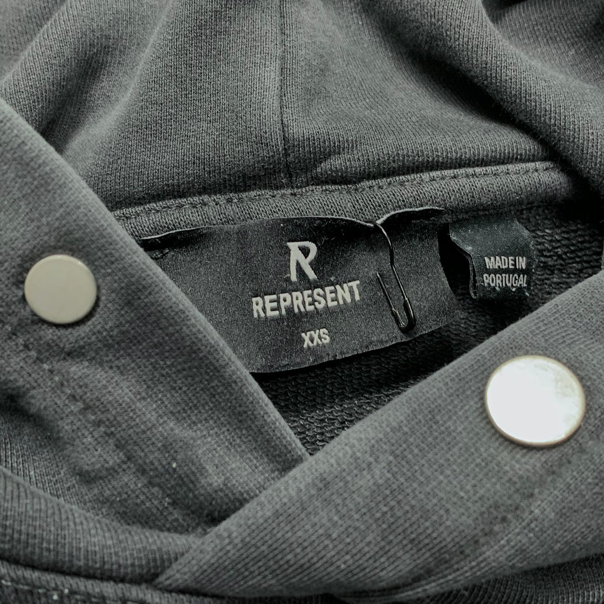 Represent XXS Hoodie Thoroughbred Dog Vintage Black Hoodie