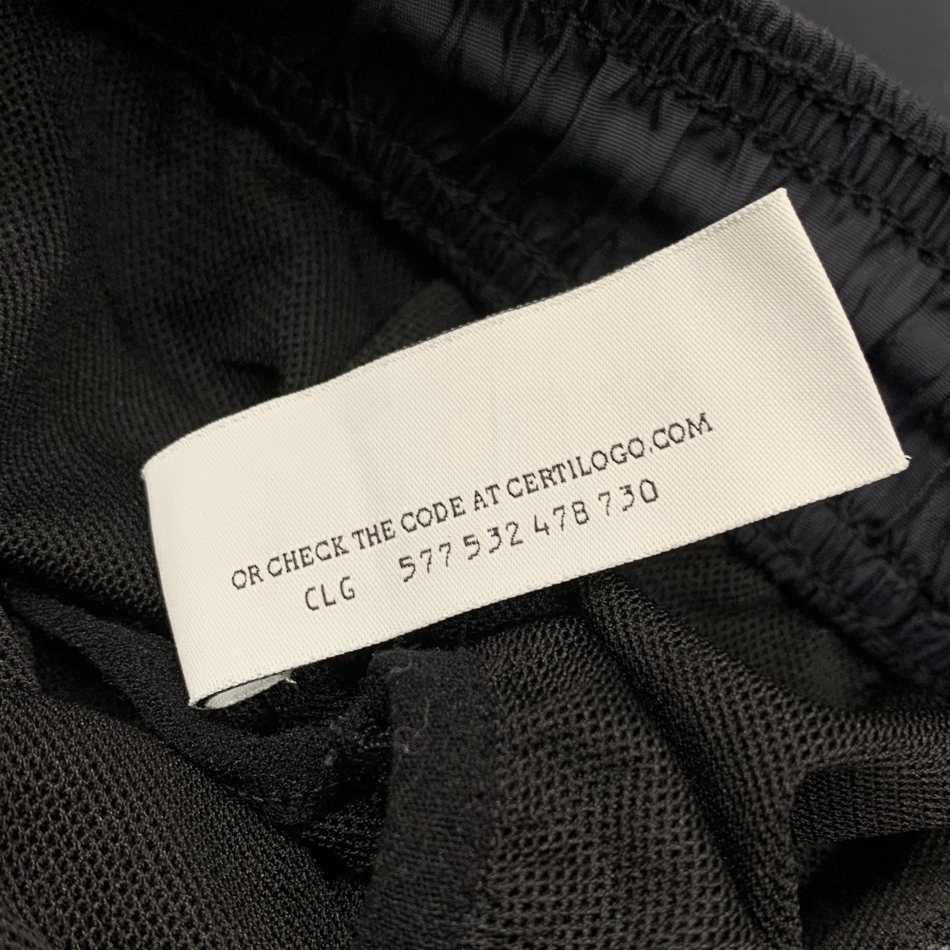 Off White Small Swim Shorts Graffiti Black Shorts Virgil Abloh