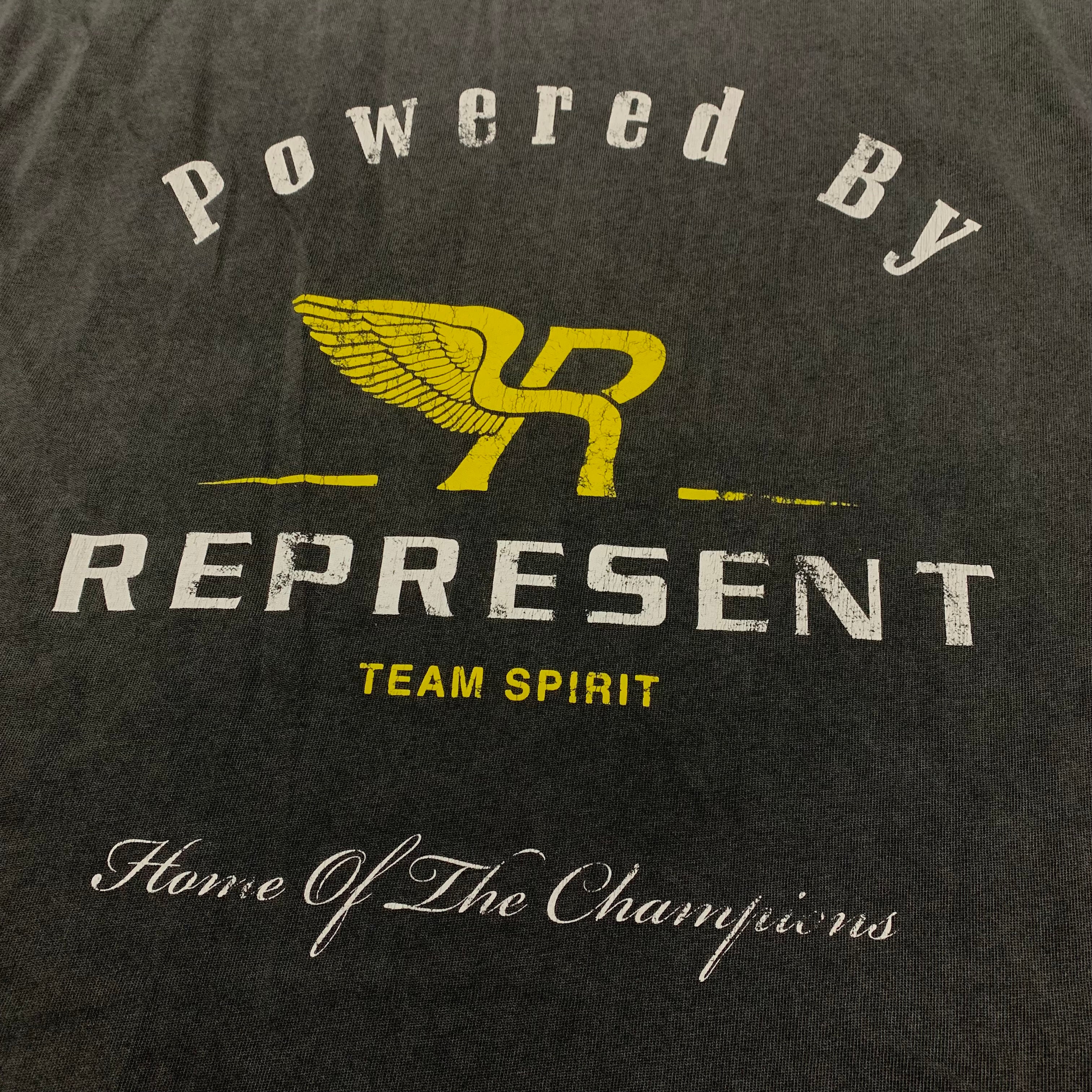 Represent Large Team Spirit Vintage Grey Tee