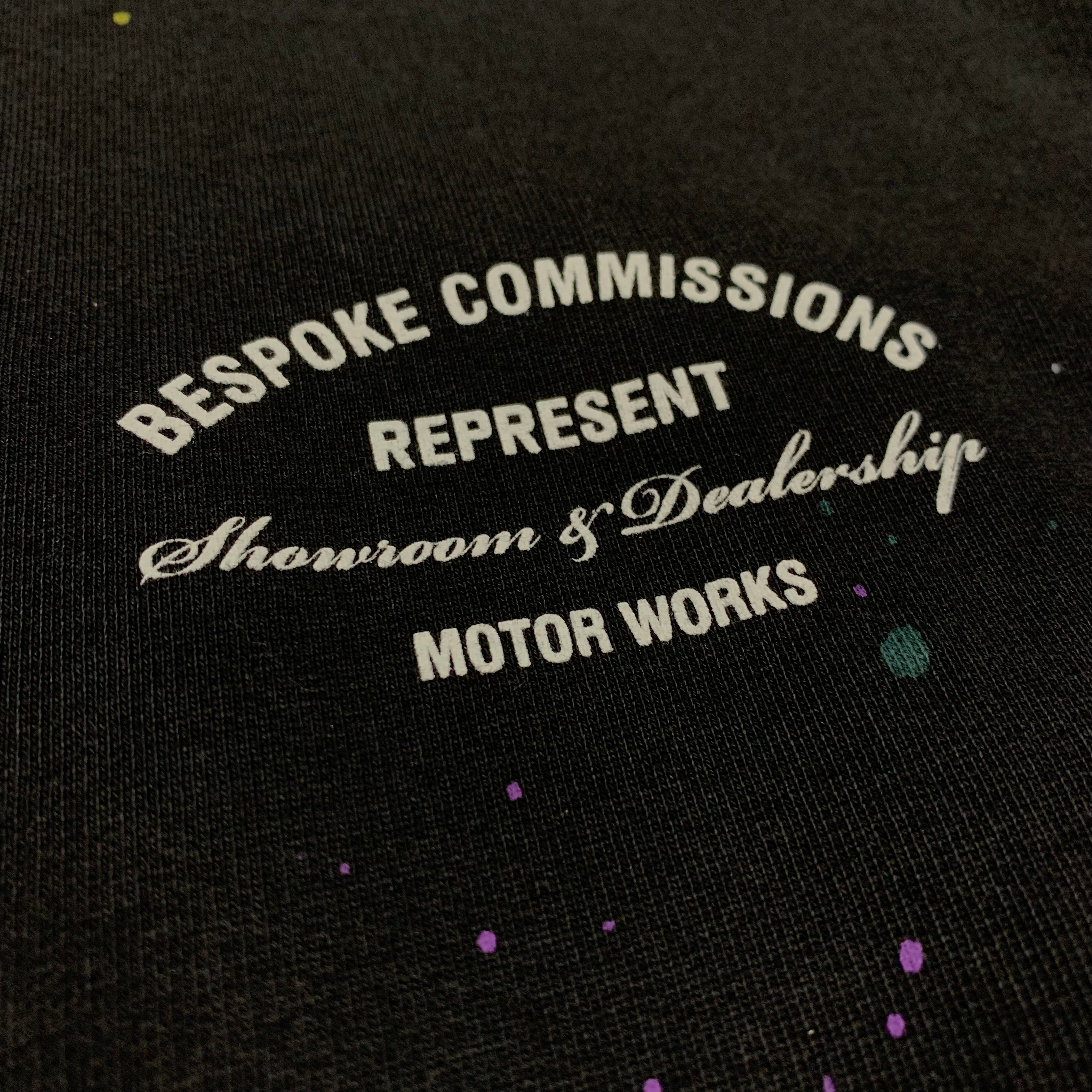 Represent Medium Bespoke Commissions Jet Black Sweater Sweatshirt Paint Splatter