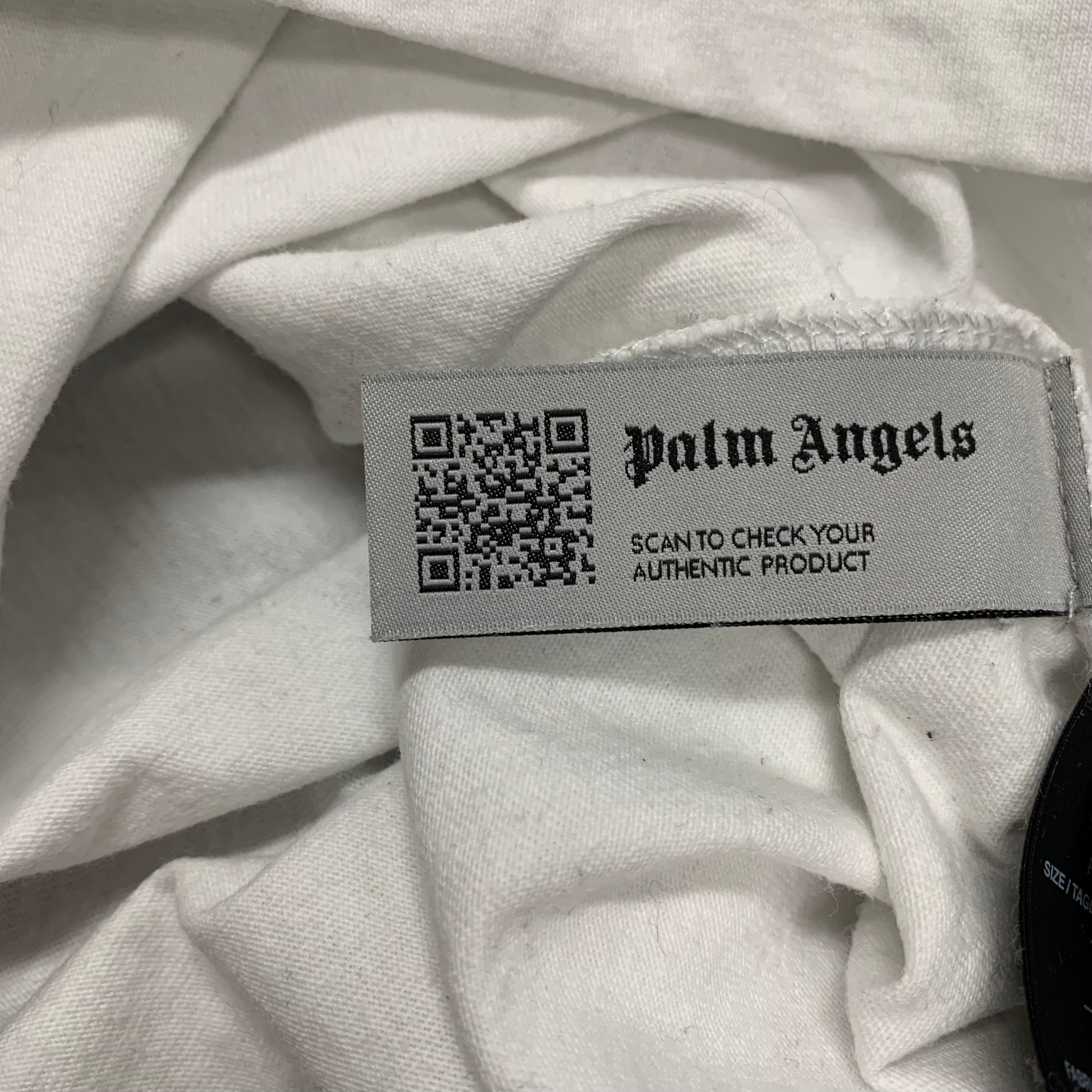 Palm Angels Small Tee Sketchy Logo White T-Shirt