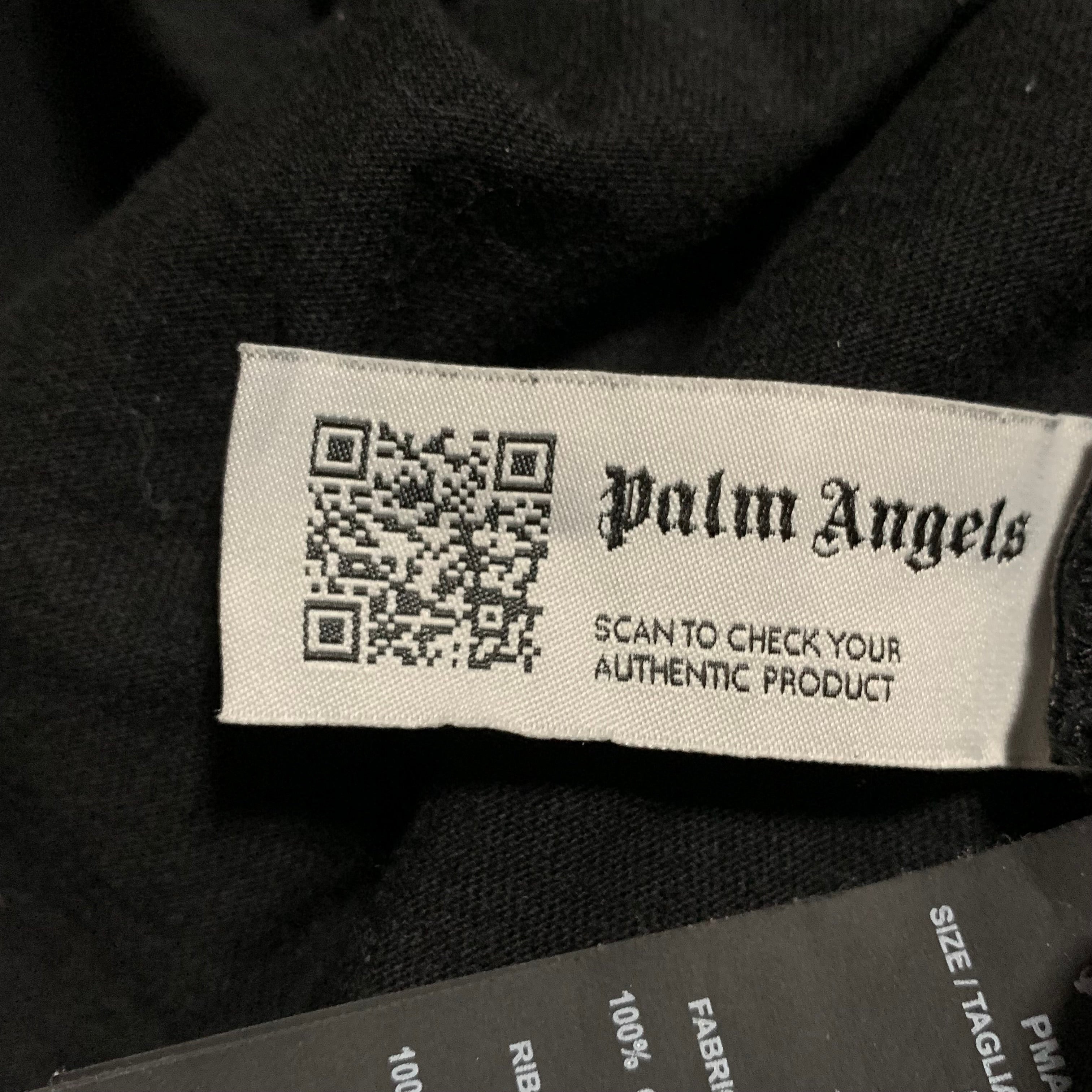 Palm Angels Small Sprayed Star Black Tee