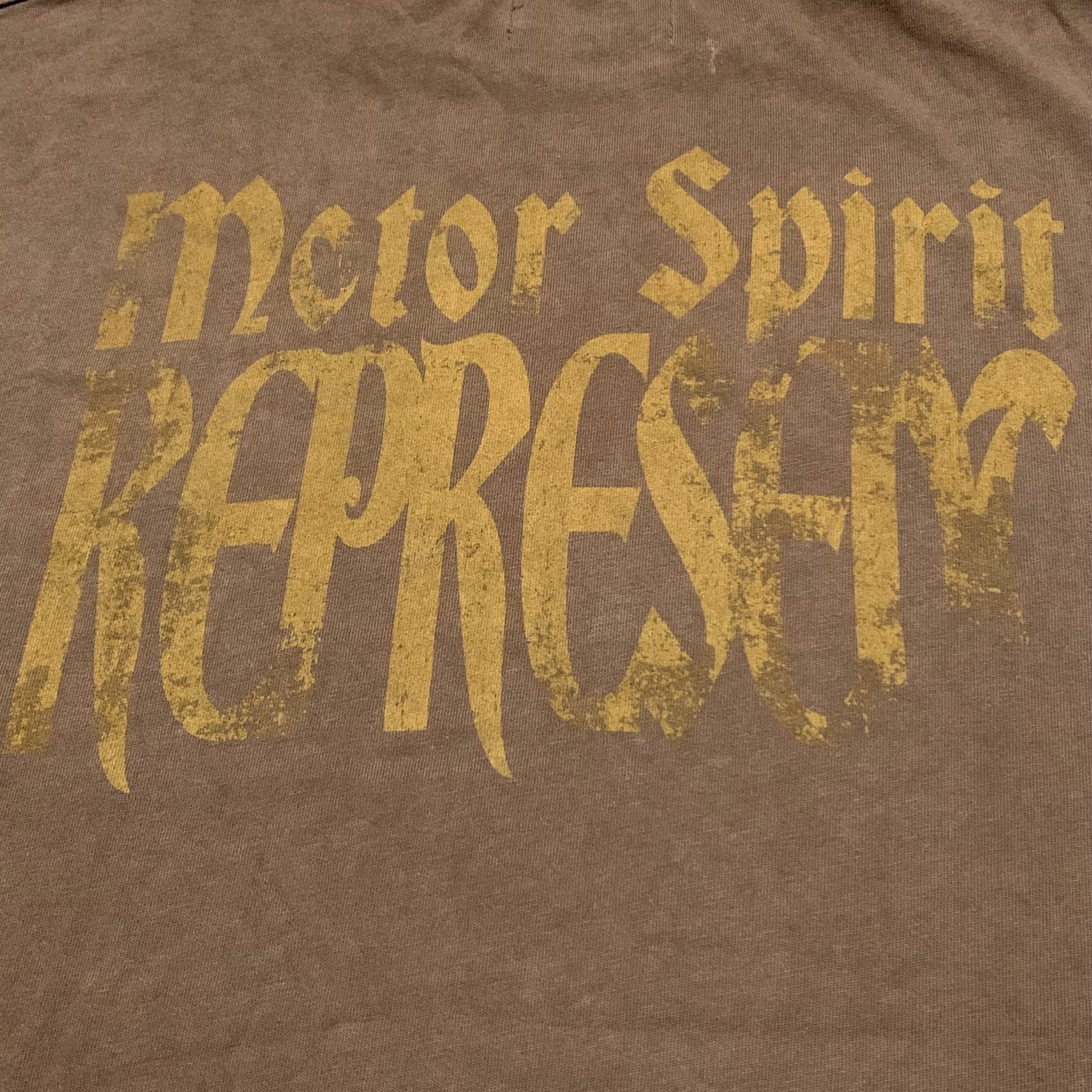 Represent Small Motor Spirit Vintage Brown Oversized Tee