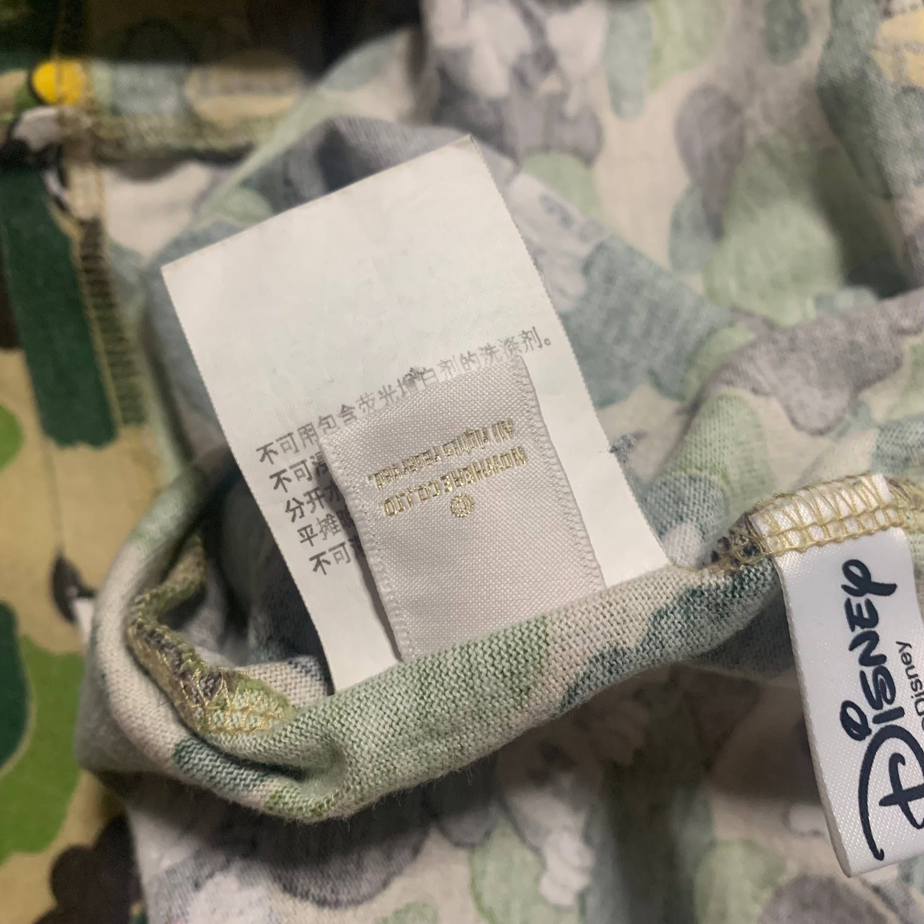 Bape Medium Mickey Mouse Green ABC Camo Tee Vintage