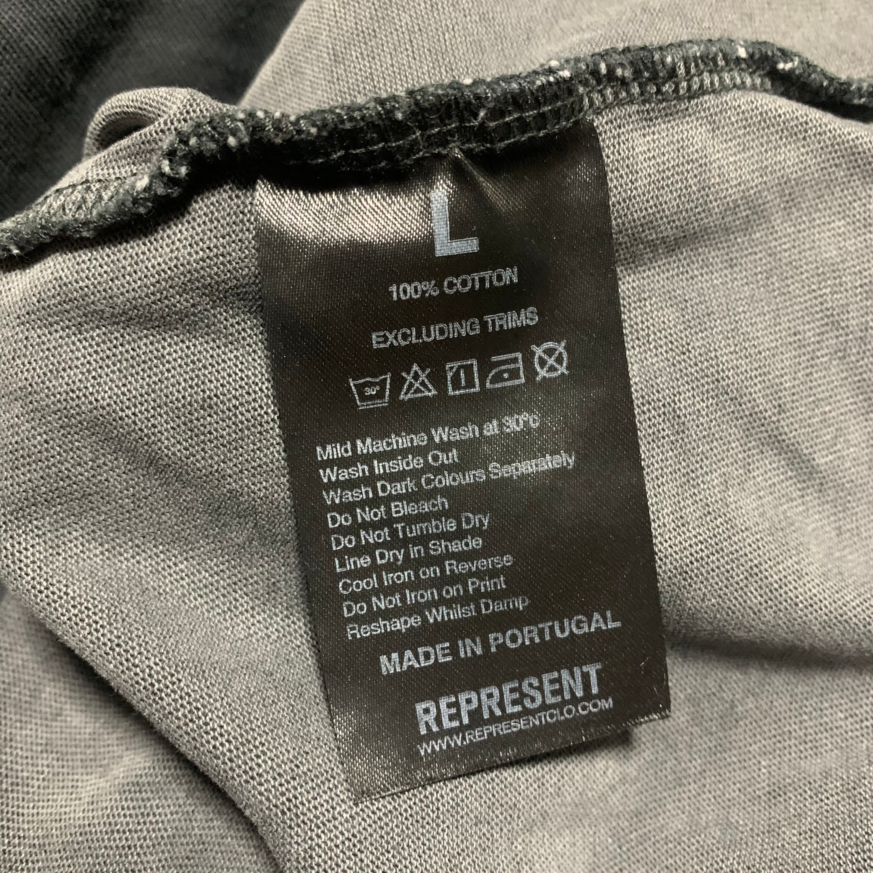 Represent Large Spirit Reaper Vintage Black Tee