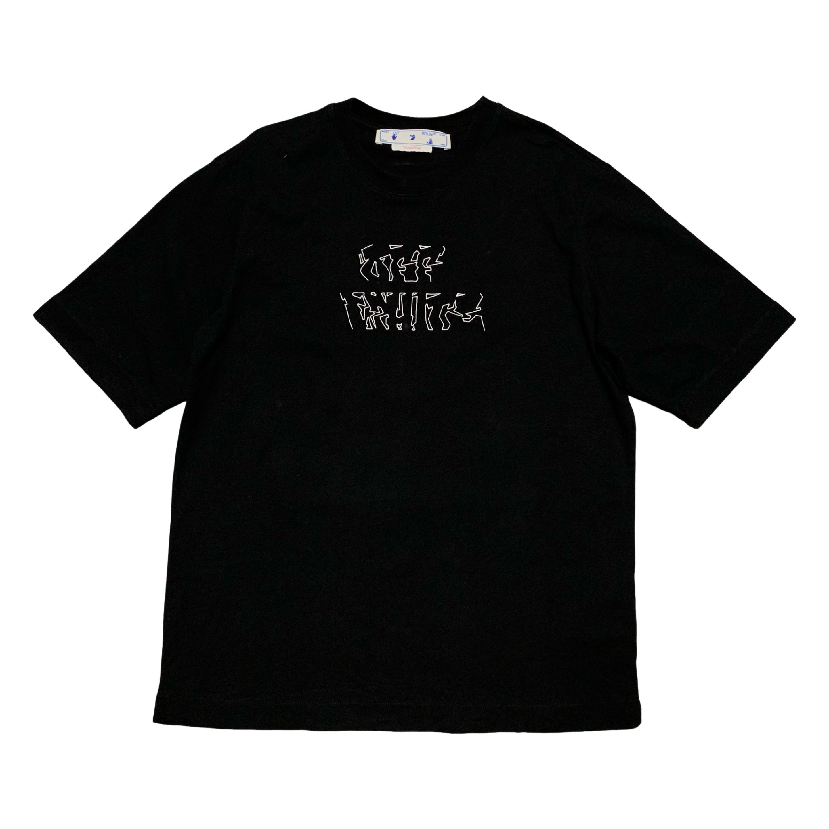 Off White Medium Neen Arrow Skate Black Tee Virgil Abloh