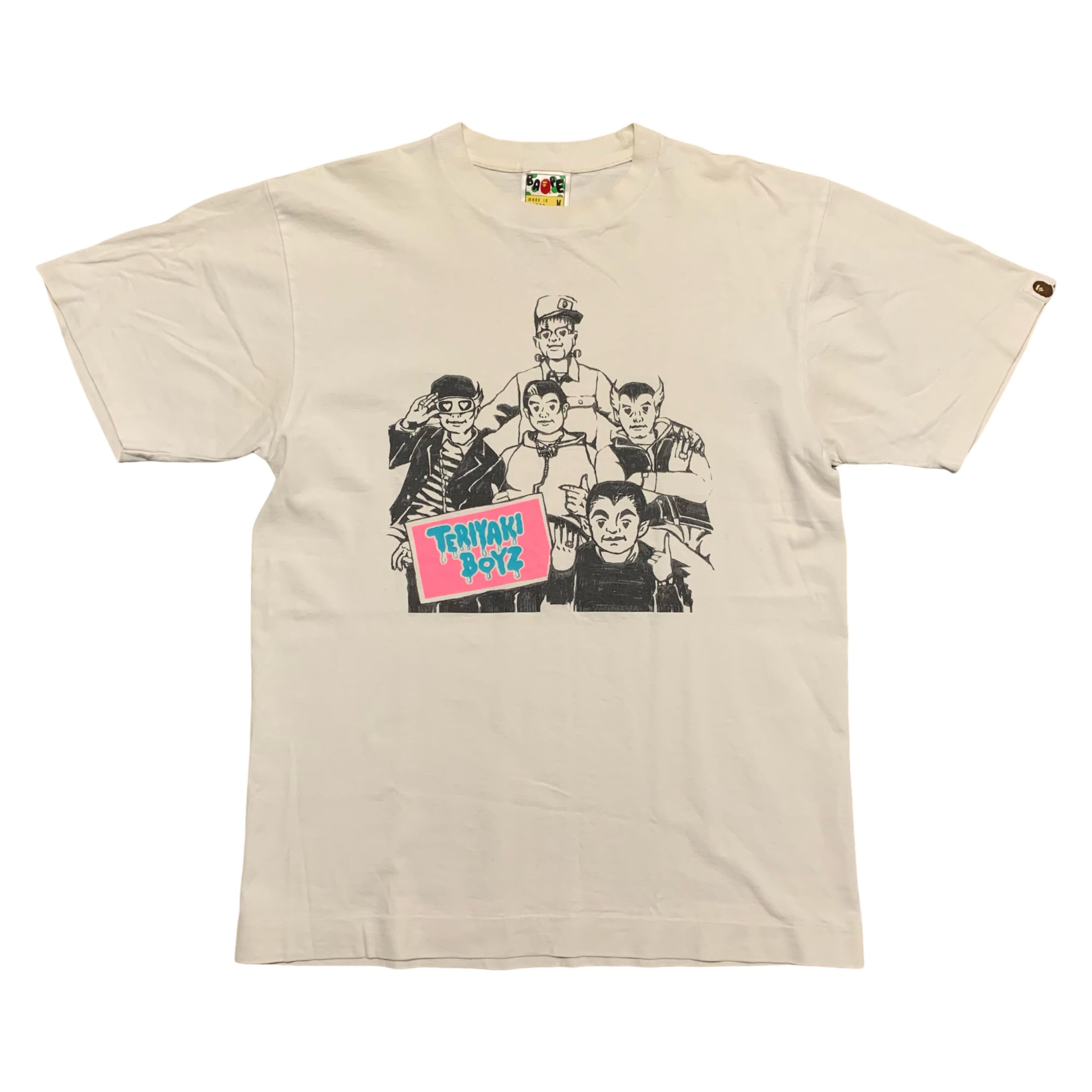 Bape Medium Teriyaki Boyz White Tee A Bathing Ape