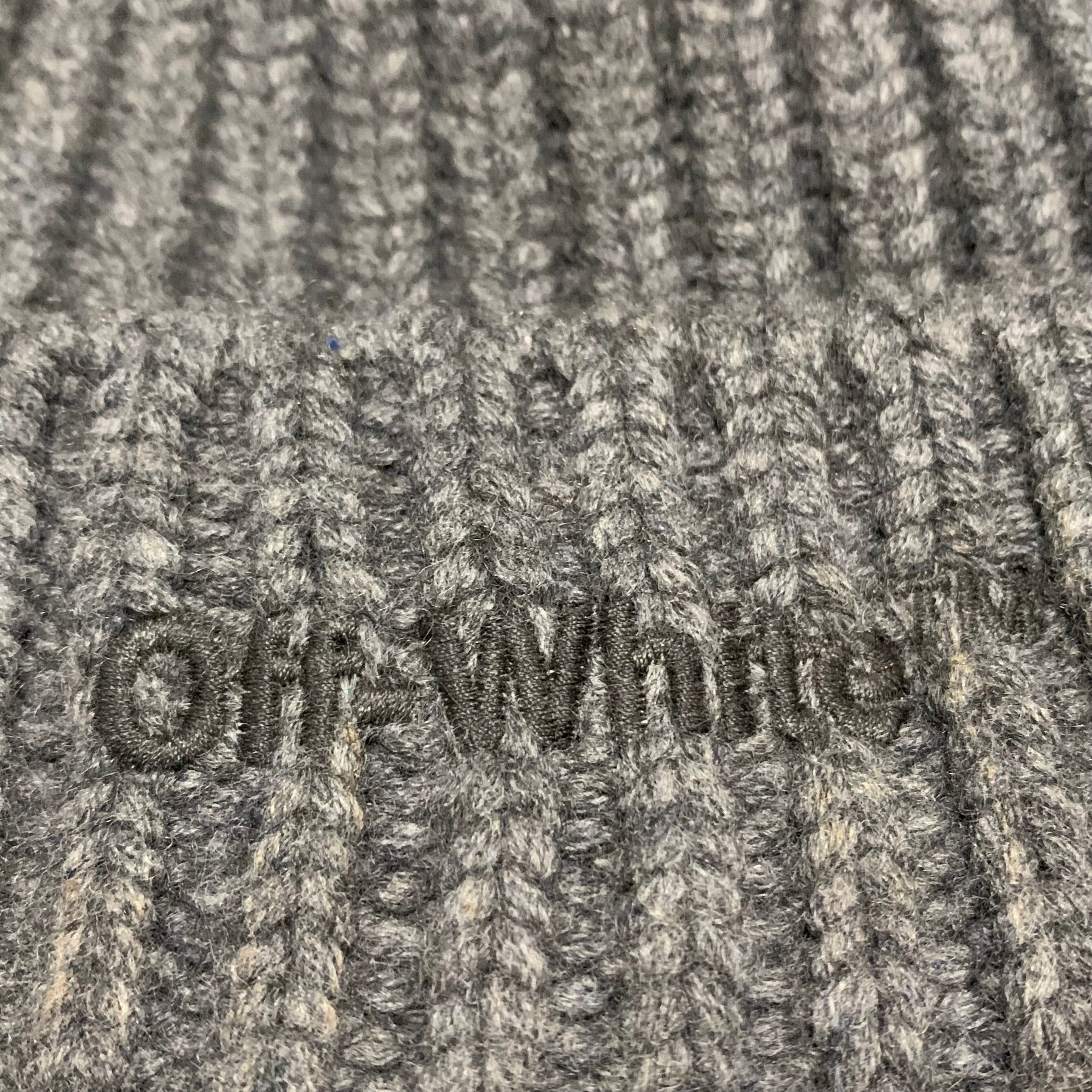Off White Beanie Off White Logo Grey Beanie Hat Virgil Abloh