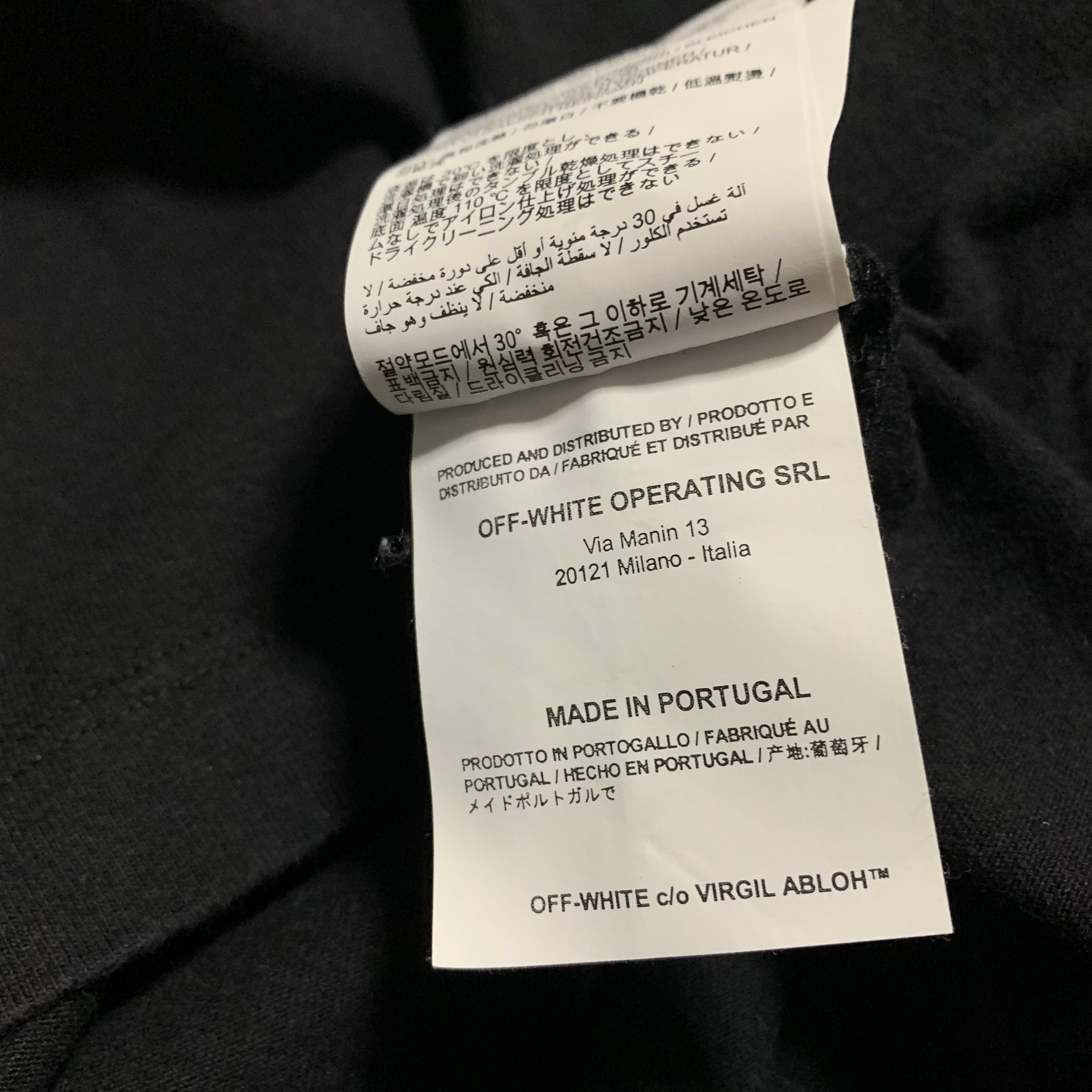 Off White Large Mariana De Silva Black Tee Virgil Abloh