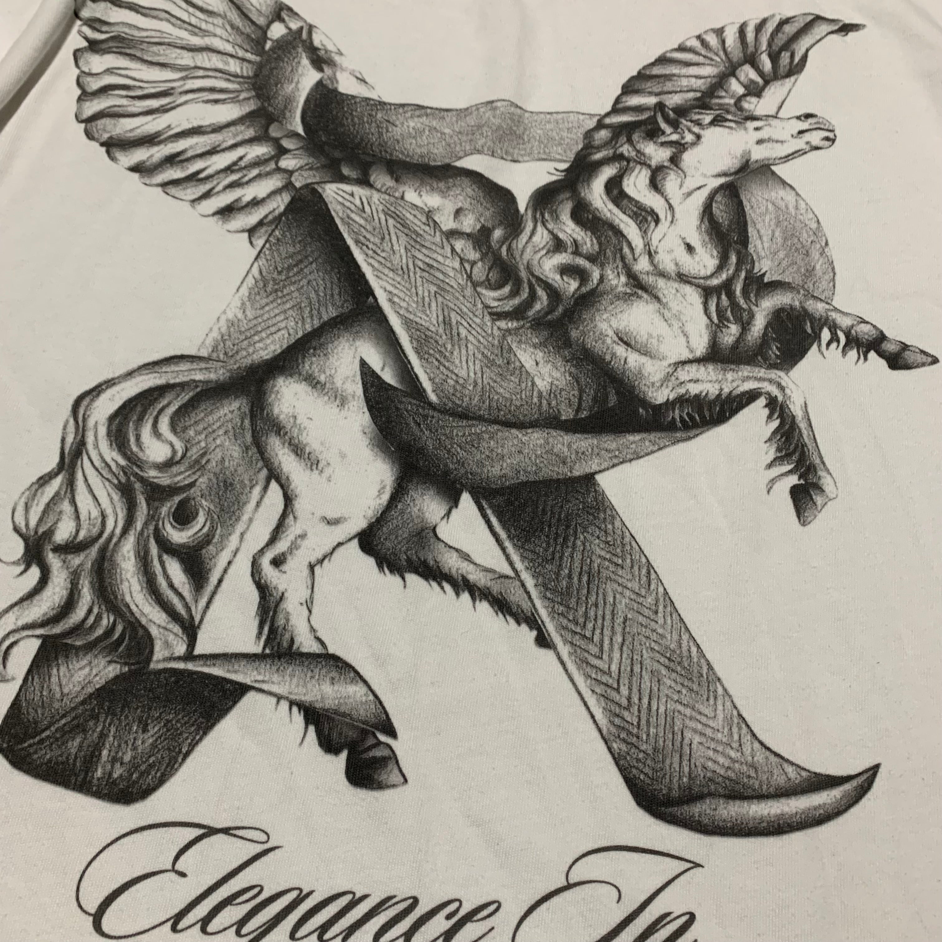 Represent Large Elegance In Motion Flat White Tee