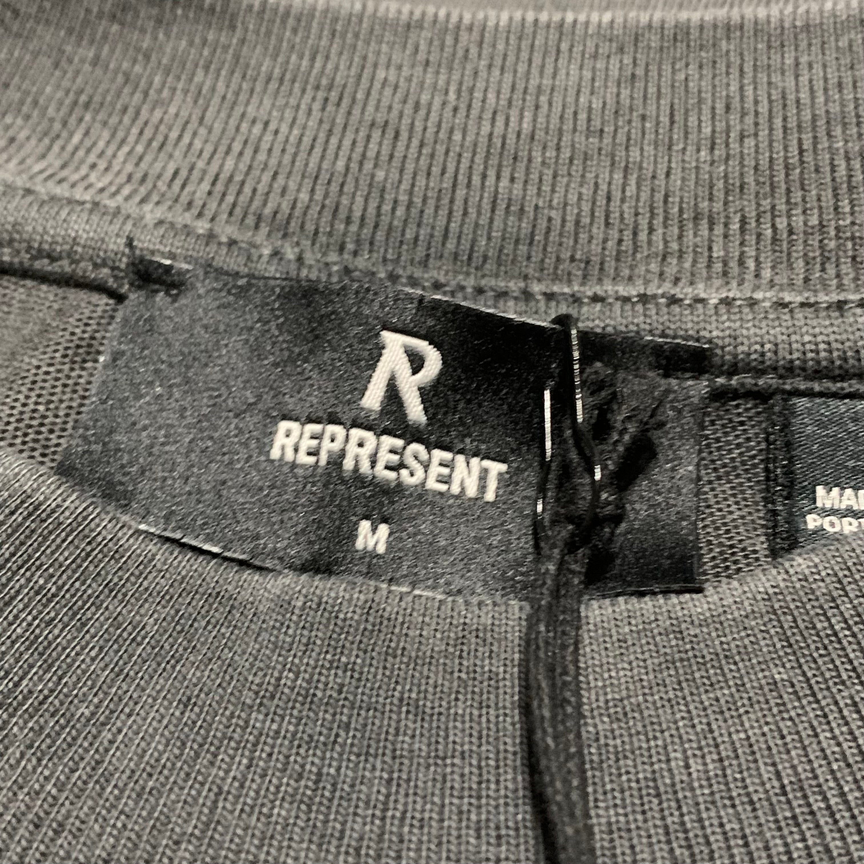 Represent Medium Destructive Appetite Vintage Grey Tee