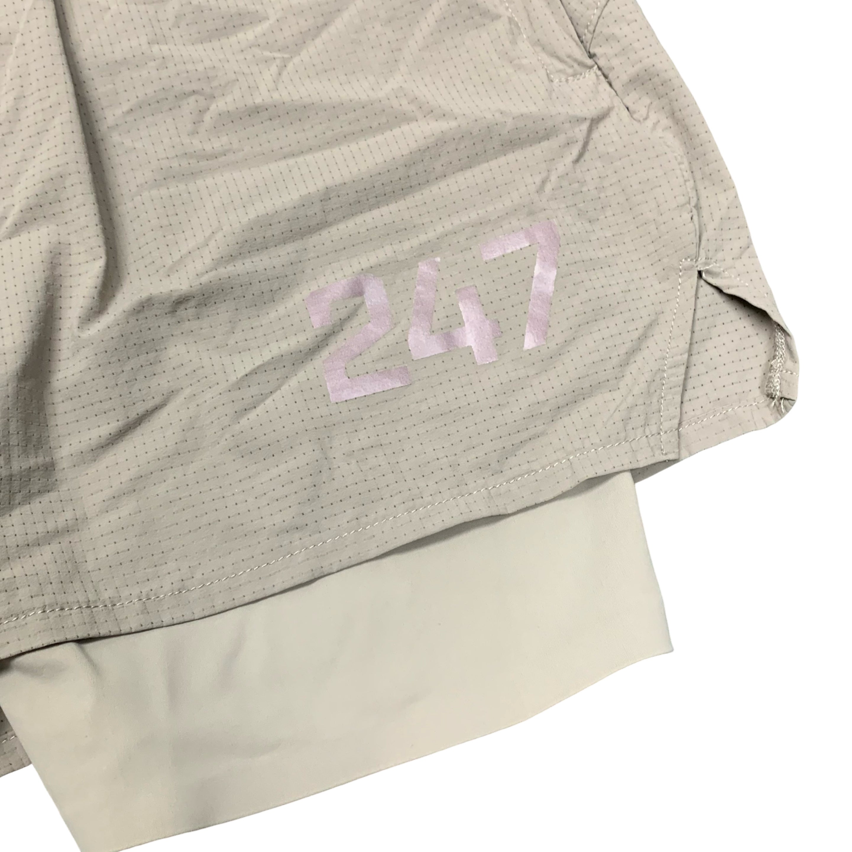 Represent Small Shorts Fused 2-1 Cinder Brown Shorts Bottoms