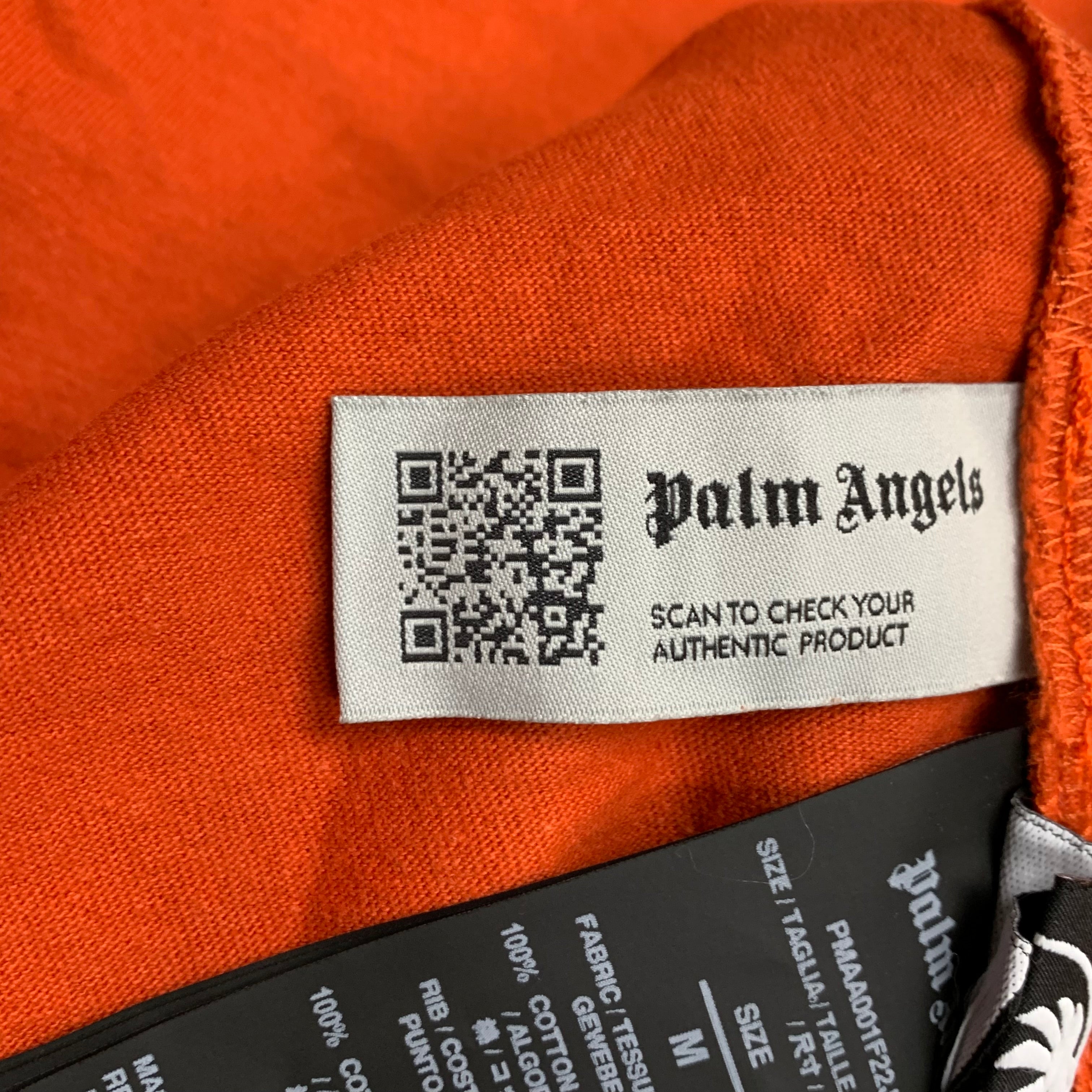 Palm Angels Medium Tee Bear Classic Orange T-Shirt