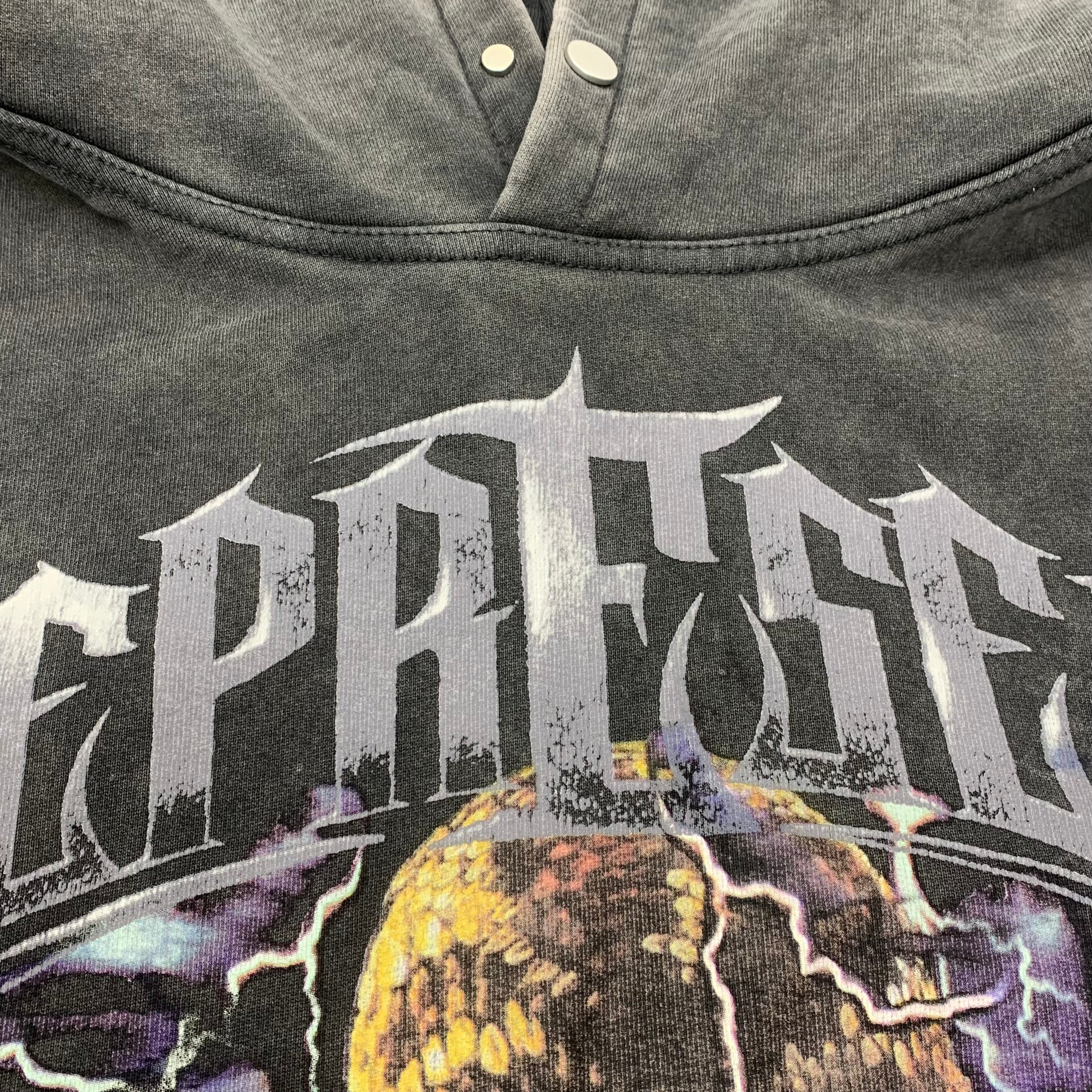 Represent Medium Hoodie As Good As Dead Vintage Grey Hoodie Snake Graphic