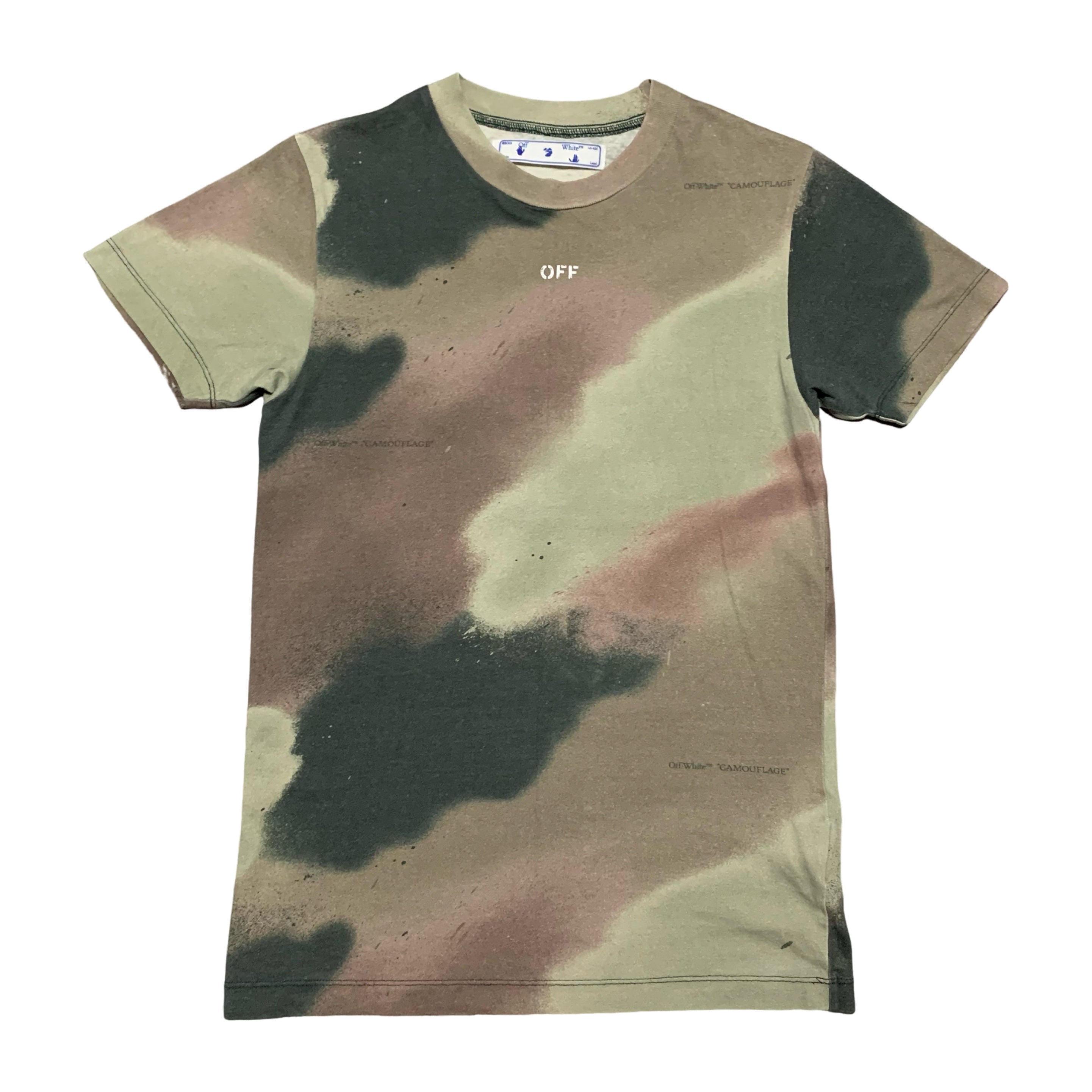 Off White XXS Stencil Arrows Camo Tee Virgil Abloh