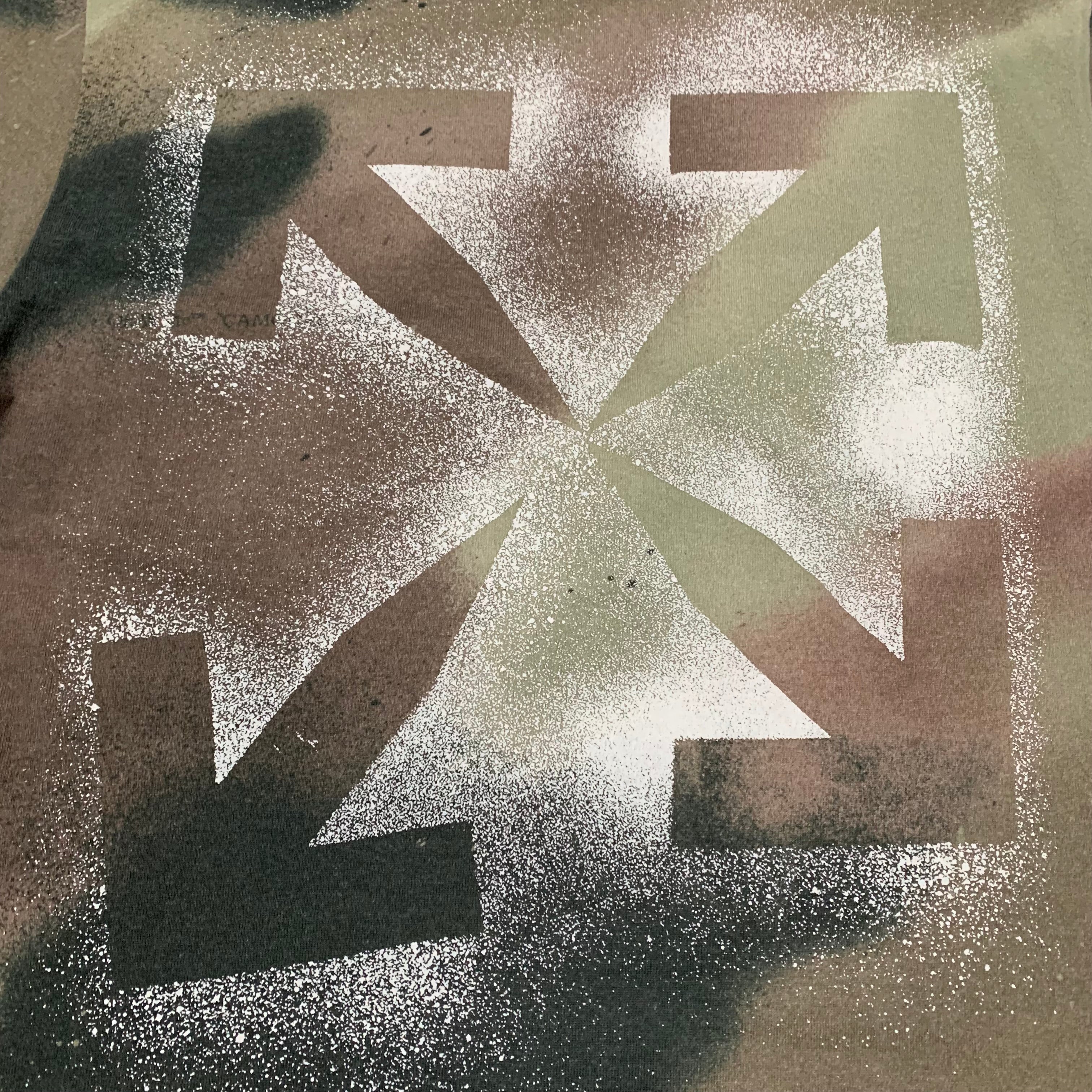 Off White XXS Stencil Arrows Camo Tee Virgil Abloh